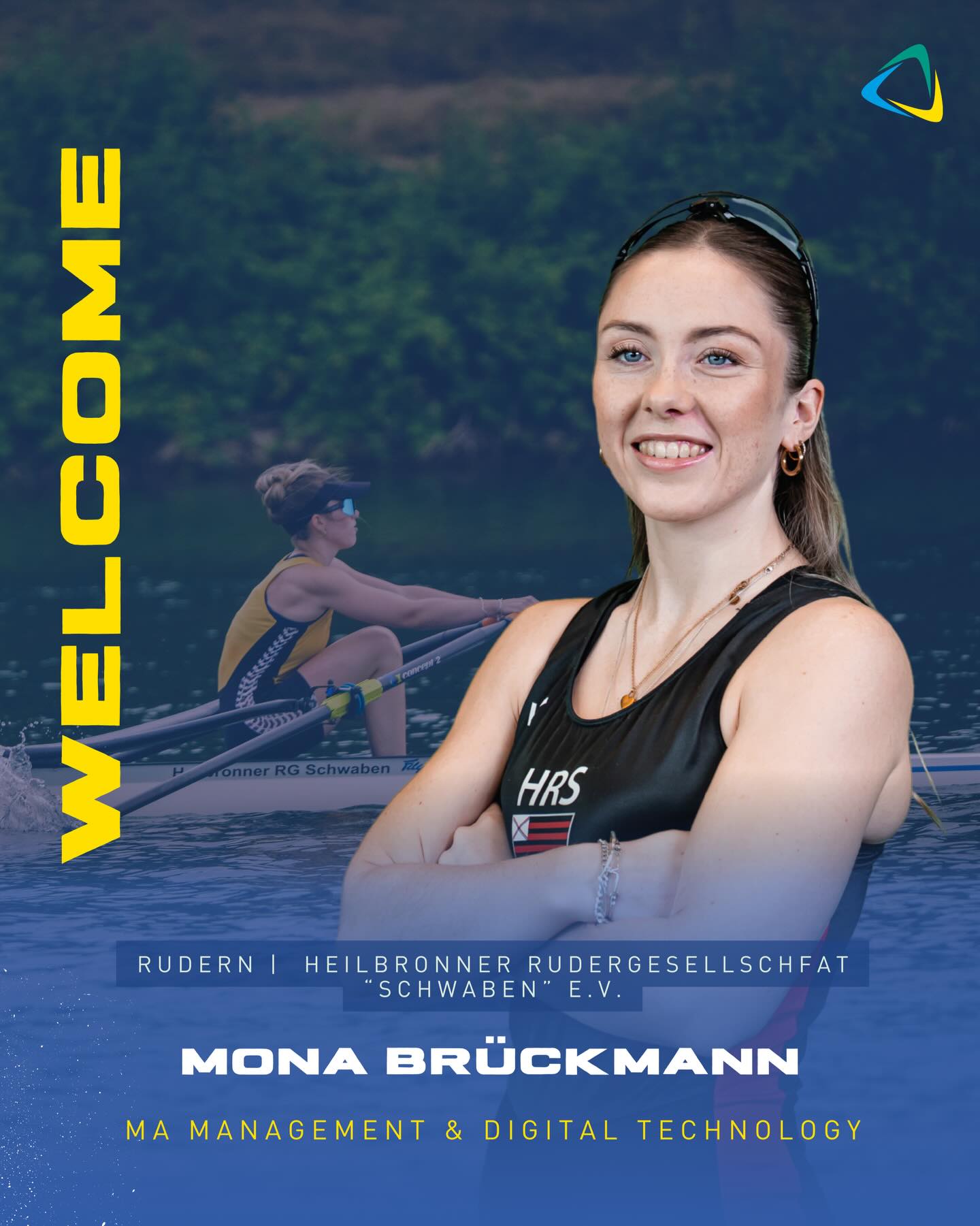 ??♀️Mona Brückmann??♀️
Neuzugang #1
Sportart: Rudern
Verein: Heilbronner Rudergesellschaft ”Schwaben” e.V.
Studium: MA Management & Digital Technology
Hochschule: @tum.campus.hn
Erfolge: 1. Platz Deutsche Hochschulmeisterschaft Frauen Achter (2025), 2. Platz Deutsche Hochschulmeisterschaft Leichter Doppelzweier (2025) 2. Platz Landesmeisterschaft Leichter Einer (2025)
Hintergrundbild: Jan Lange