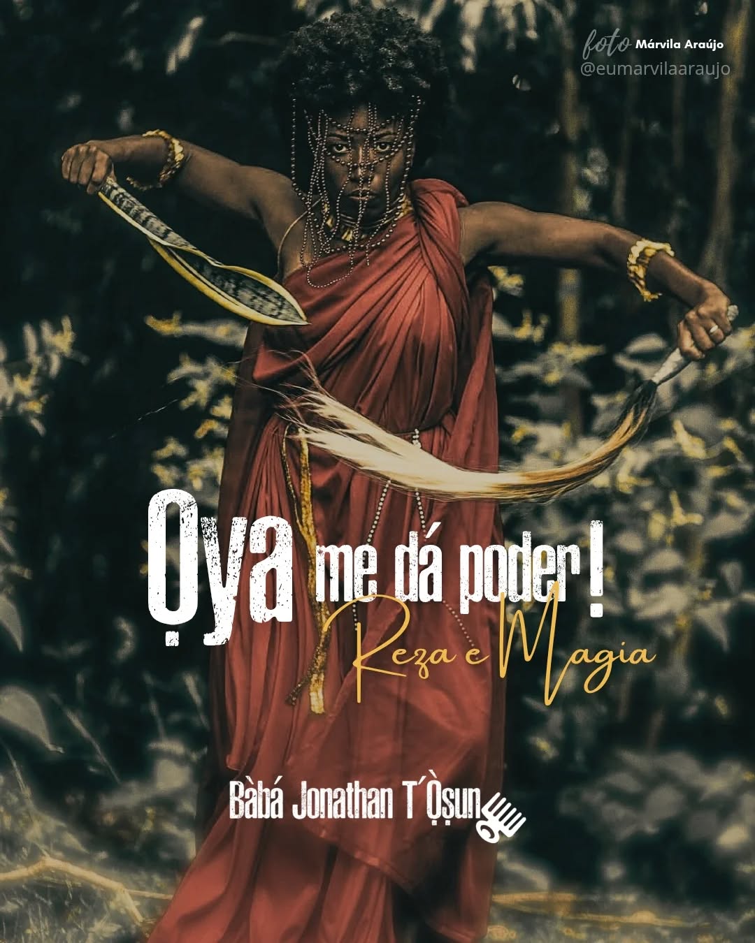 OYA REZA E MAGIA / Àdúrà àti ẹ̀fún:
Ọya mo pè ọ oò / Ọya eu te invoco!
Guerreira imbatível que cavalga no vento.
Mãe que habita no Ọ̀run e vem ao Àiyé para vencer demanda, venha até mim.
É no olho do tornado que a senhora descansa.
É na brisa da manhã que a senhora me sustenta.
Basta um olhar seu para que o mal caia por terra.
Ọya olhe para a minha vida!
Ọya, ìyá mi/minha mãe, cuida de mim!
Dáàbò mi/ proteja-me!
Pegue teu alfange, erga-o e corte pela raiz a inveja que há em meu caminho. Elimine as ciladas dos inimigos e faça-me ter coragem.
Ọya, mãe dos nove céus, eu te saúdo. Epà Ọya oò!
Oh, esposa de Ṣàngó, atire fogo na mentira e me dê o seu poder!
Epà hey Ọya!
Contigo sei que posso e quero mais.
Viva em mim hoje e sempre, Ọya!
Àṣẹ!
MAGIA: Peça àgò/licença ao Òrìṣà Èṣù e o saúde dizendo: Epà Èṣù oò!
Respingue por três vezes água no solo dizendo: Omi tútù, ilẹ̀ tútù/Água fresca, terra fresca. Epà omi oò/Oh, água. Mo dúpẹ́ Ọ̀ṣun/Eu agradeço Ọ̀ṣun.
Raspe ẹfun (potente e sagrado giz branco de cal natural) na palma da mão, junte com pó osùn, faça a reza de Ọya perto desta mistura e depois sopre-a no vento. 🌬️
𝐓𝐞𝐱𝐭𝐨/𝐑𝐞𝐳𝐚/𝐀𝐫𝐭𝐞: Bàbá Jonathan T'Ọ̀ṣun IfáTòṣó
@babajonathantosun
Foto: Márvila Araújo
Modelo: Vivian Cunha
𝐓𝐨𝐝𝐨𝐬 𝐨𝐬 𝐝𝐢𝐫𝐞𝐢𝐭𝐨𝐬 𝐫𝐞𝐬𝐞𝐫𝐯𝐚𝐝𝐨𝐬 🧐 𝐏𝐫𝐞𝐬𝐞𝐫𝐯𝐞 𝐭𝐞𝐱𝐭𝐨/𝐜𝐫é𝐝𝐢𝐭𝐨𝐬 𝐚𝐨 𝐫𝐞𝐩𝐨𝐬𝐭𝐚𝐫.
𝐏𝐚𝐫𝐜𝐞𝐫𝐢𝐚𝐬
@rafaeltosoosi
@babafernandotogun
#oyá #oya #candomblé #umbanda #magia