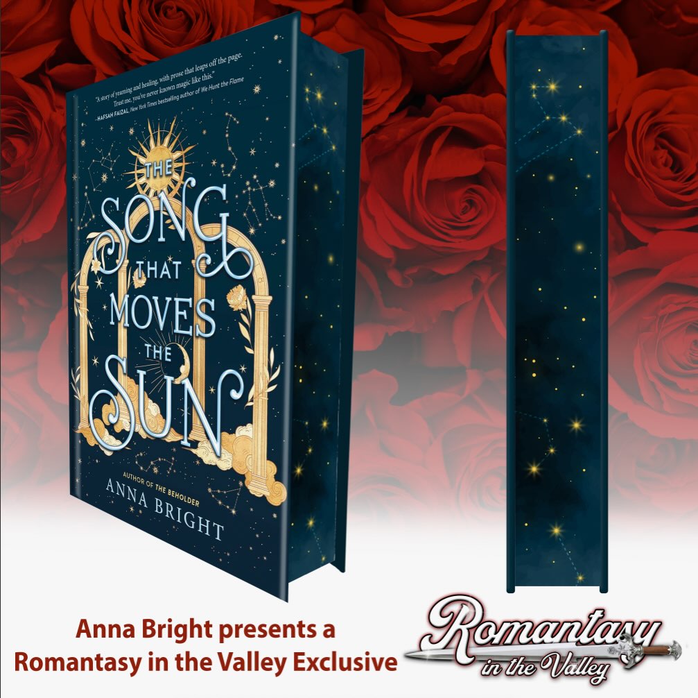 Excited to reveal our next *Event Exclusive* for #RITV26
The Song That Moves The Sun by @brightlyanna who is a featured author, grab yours in pre order and get it signed/personalized on site!
EVENT EXCLUSIVE
PRE ORDER FOR EVENT TICKET HOLDERS ONLY
PICK UP AT THE BOOKISH SIGNS AND MORE - ON SITE BOOK STORE TABLE
BRING ORDER # FOR PICK UP!
*hardback*
SYNOPSIS
This sweeping YA fantasy romance full of star-crossed love, complex female friendship, and astrological magic is perfect for fans of Laini Taylor, Alexandra Bracken, and V.E. Schwab. From the acclaimed author of The Beholder.
Best friends Rora and Claudia have never felt more like their lives are spiraling out of control. And when they meet Major and Amir—two boys from one of the secret cities of the spheres, ruled by the magic of the astrological signs—they discover they’re not alone. There is a disruption in the harmony between the spheres, and its chaos is spreading.
To find the source of the disharmony, Rora and Claudia will embark on a whirlwind journey of secrets, romance, and powerful truths—about themselves, each other, and two long-ago explorers named Dante and Beatrice, who were among the first to chart this course toward the stars.
Inspired partly by the classic works of Dante Alighieri, this gorgeous stand-alone contemporary fantasy will captivate readers of Lore and Star Daughter.
#annabright #romantasy #eventexclusive