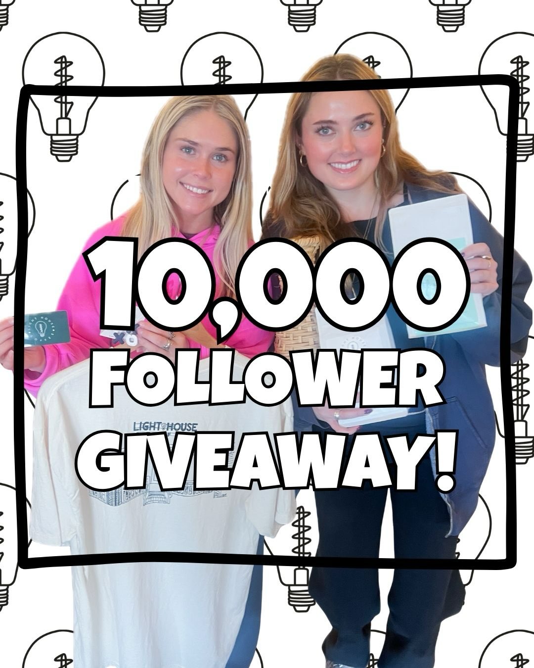 We are so close to 10,000 followers! We can’t believe it! As a THANK YOU to YOU and to celebrate, we’re doing a GIVEAWAY!!!
Prize includes:
- Our NEW @comfort_colors Storefront T-shirt in Ivory
- 2 12oz retail coffee bags of your choice
- $20 Light House Gift Card AND
- $30 @thehopeshopbr shopping spree (examples in picture: earrings, and a wicker vase)
To win:
1️⃣ Follow us! 2️⃣ Like this post! 3️⃣ Comment 3 friends to invite to follow us so we can reach 10,000!!!
Winner will be announced Friday after 12:00pm! 🤗🏆🎁💃🕺💃🕺💃🕺