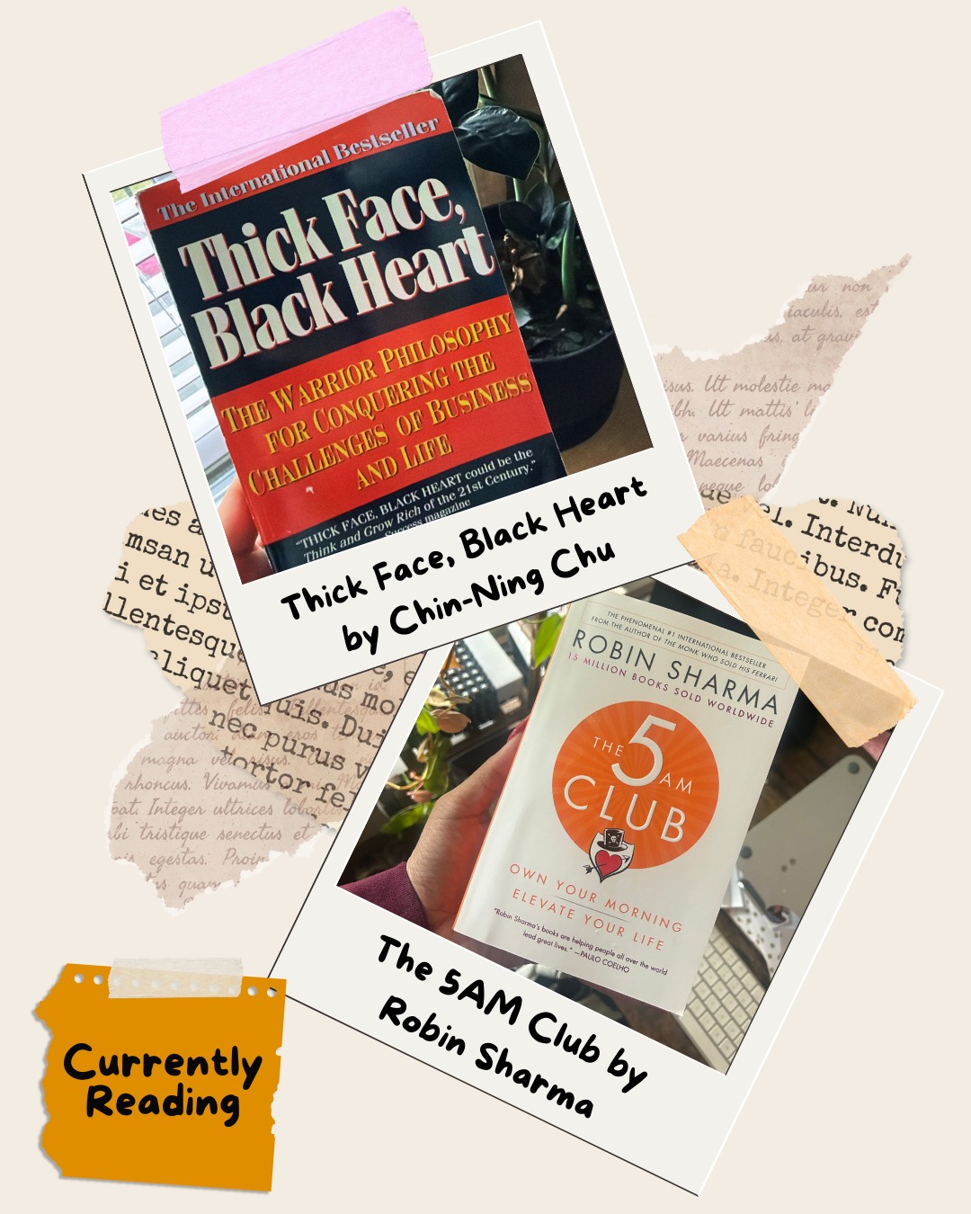 Sometimes, #RestandRecharge means staying ready and elevating your thinking. Book recs from up top:
Thick Face, Black Heart by Chin-Ning Chu
The 5am Club by @robinsharma
#1KWS #MLKWeekend #BookRecs #WhatImReading