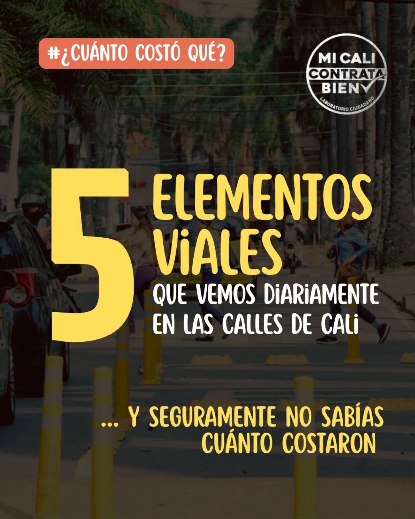 🚧 Los ves todos los días. Los usas sin pensarlo. Pero… ¿sabías cuánto costaron? 🛣️
🔎 Aquí te contamos el valor por el que se firmaron los contratos de estos 5️⃣ elementos viales en 2025.
📊 Para conocer más información sobre los contratos firmados por la Alcaldía de Cali, ingresa a www.micalicontratabien.org
#CuántoCostóQué #CaliEnDatos