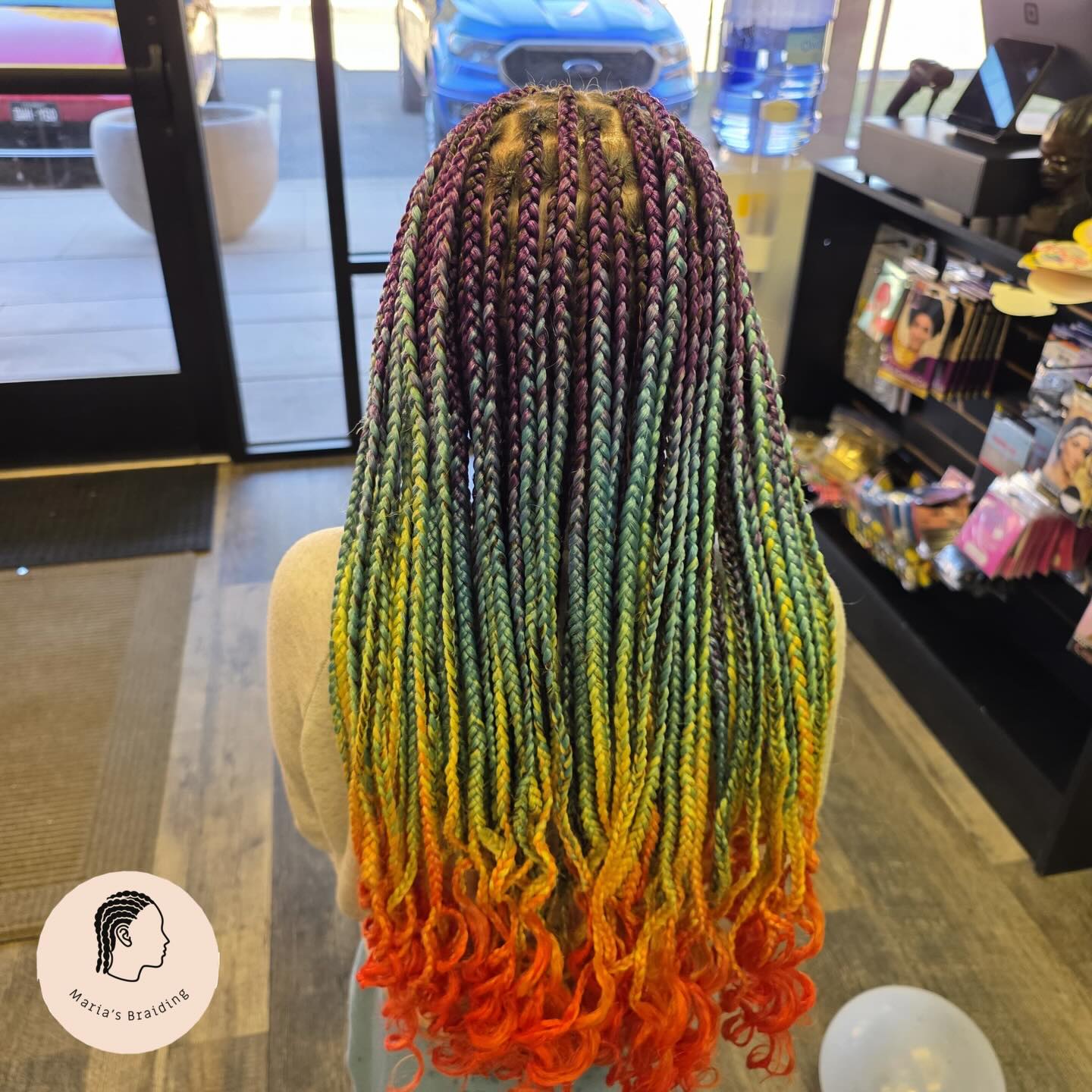 Every color in the 🌈
#hairstyles #braids
