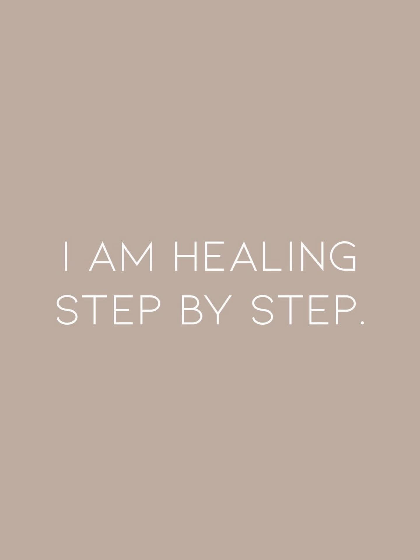 A powerful reminder:
Healing doesn’t happen all at once. It happens quietly, gently, step by step.
And you don’t need to rush it. ?