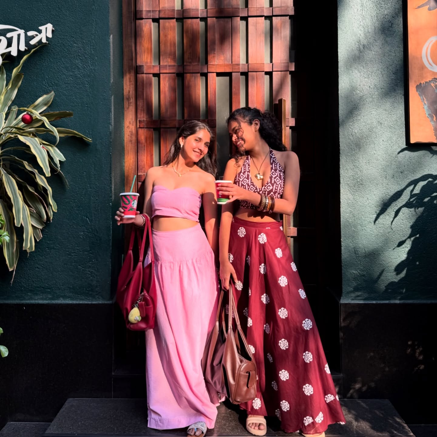 Wear Bombay Crush & Dutch Truffle set this Galentine