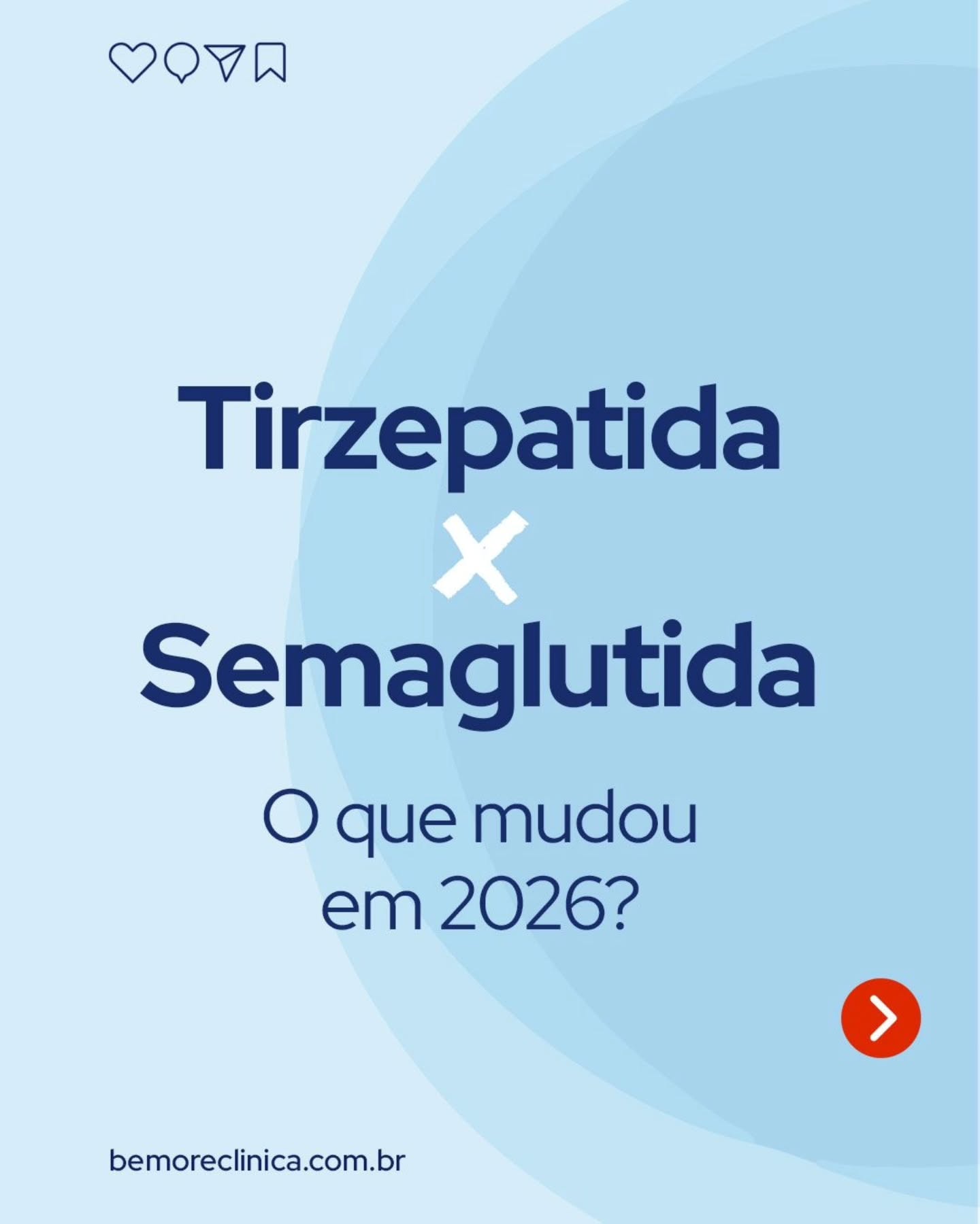 Embora ambas ajudem no emagrecimento, os estudos mais recentes continuam mostrando: Tirzepatida (Mounjaro) entrega resultados superiores quando o objetivo é perda de peso significativa e maior estabilidade metabólica.
👉E o mais importante: não existe milagre.
Existe acompanhamento, ajuste de dose, cuidado intestinal, rotina e suporte integrativo sério.
Quer entender qual faz sentido para você?
💙 Vamos conversar.
#Tirzepatida #Semaglutida #ComparativoGLP1 #Emagrecimento2026
#MedicinaIntegrativa GLP1