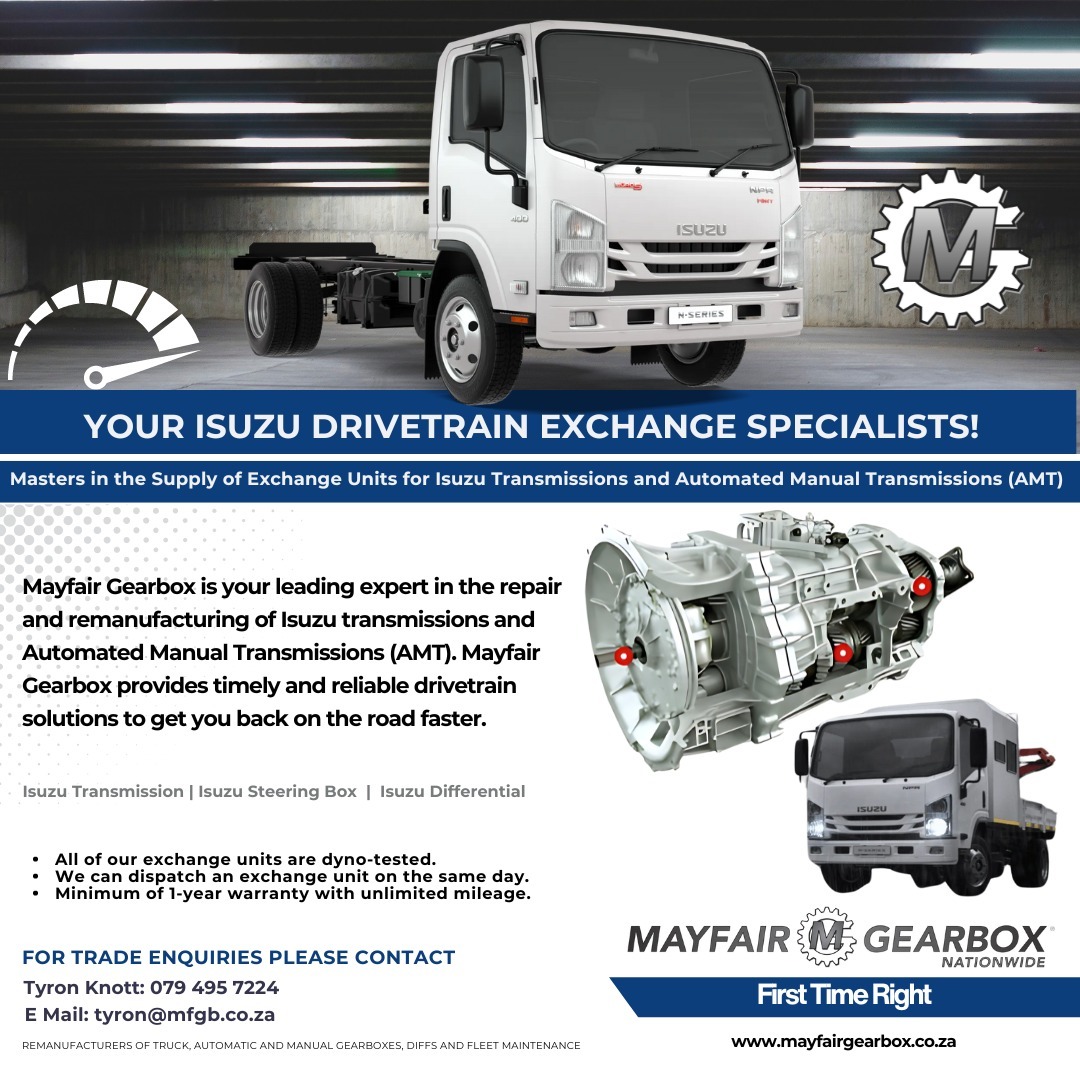 Don't let gearbox troubles grind your gears! Shift into success with Mayfair Gearbox's exchange units for all you Isuzu AMT needs! ?
#MayfairGearbox #FirstTimeRight #GearboxReliability ?️