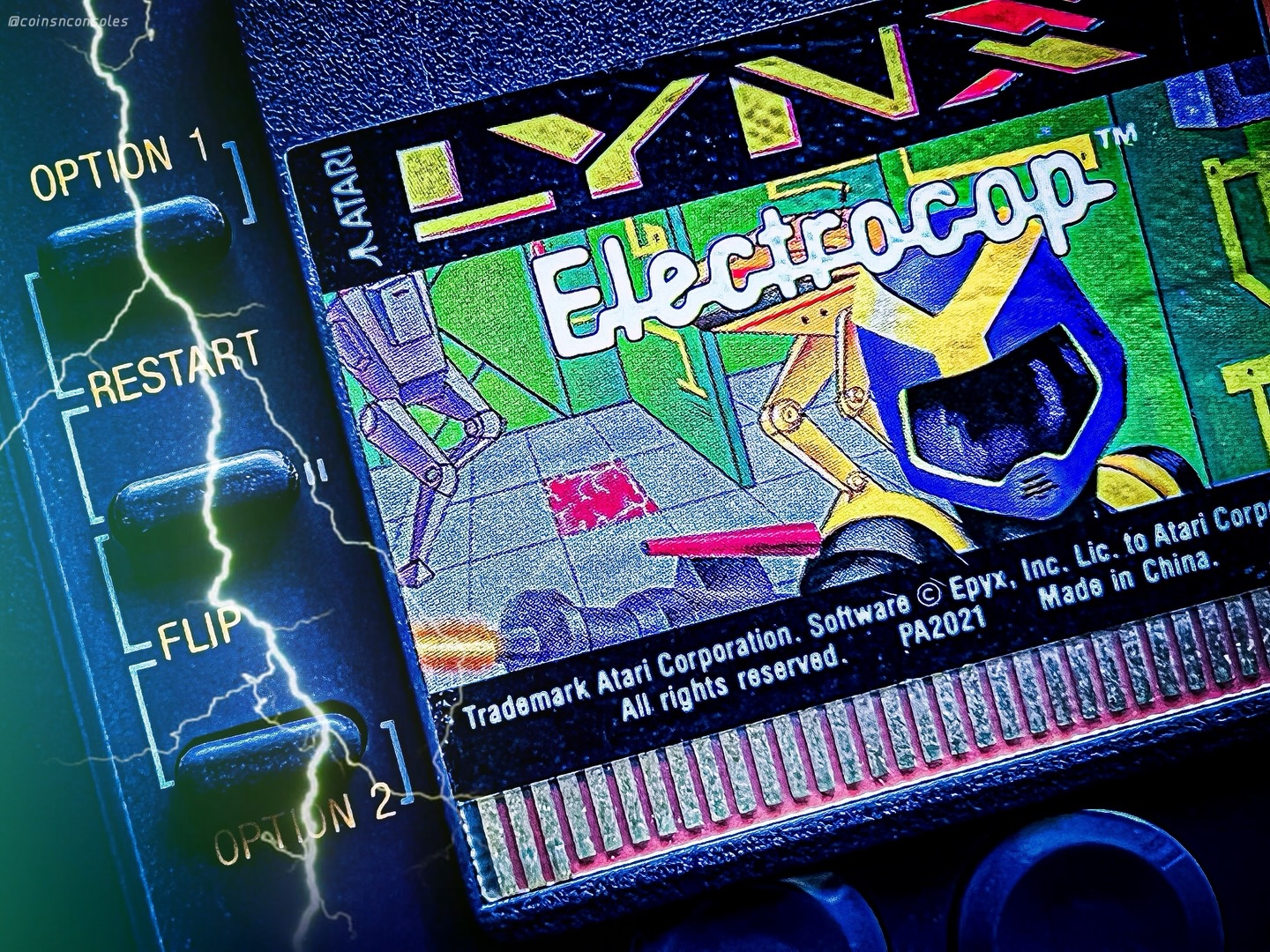 Console: Atari Lynx
Game: Electrocop
Genre: Action
(Epyx / Atari, 1989)
It’s 2069... Can you save the President’s daughter from The Criminal Brain in this show-stopping portable title?
For a more detailed look at Electrocop on the Lynx, please visit our blog:
www.coinsnconsoles.com/post/electrocop-lynx
————————
#atari #atarilynx #atarigames #portablegaming #handheldgaming #epyxgames