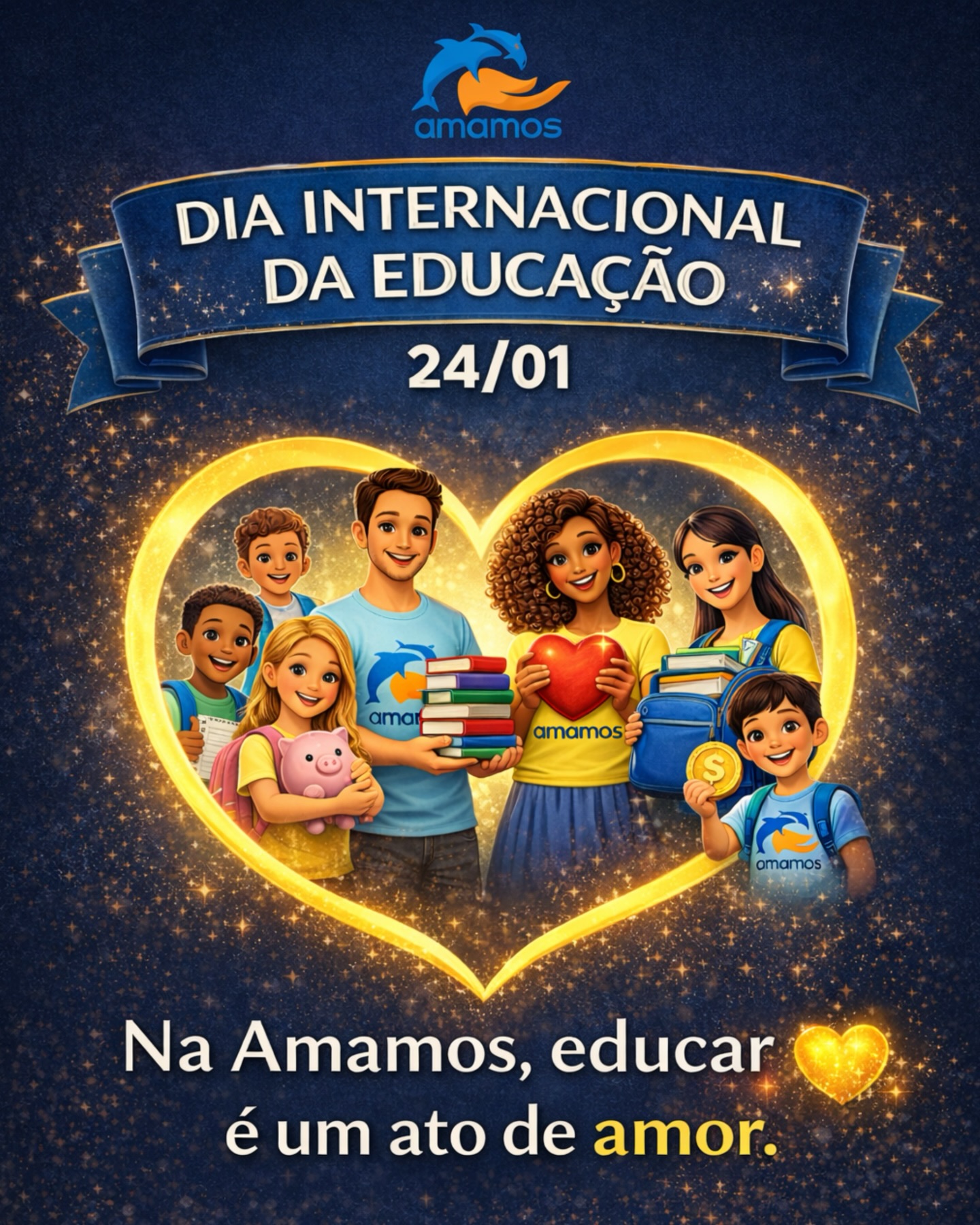 Educação muda vidas.
Abre caminhos, cria oportunidades e dá esperança.
No Dia Internacional da Educação, a AMAMOS reforça um compromisso que vive no dia a dia: cuidar de crianças e adolescentes por meio do acolhimento, da escuta e do acesso à educação.
Não é só aprender conteúdos.
É aprender a acreditar em si, a sonhar e a construir um futuro diferente.
Seguimos fazendo nossa parte, com responsabilidade e muito amor, porque educar é uma das formas mais poderosas de transformar o mundo.
AMAMOS. Cuidar, educar e transformar.
Saiba mais:
www.amamos.org.br
#ongamamos #ajude #amor