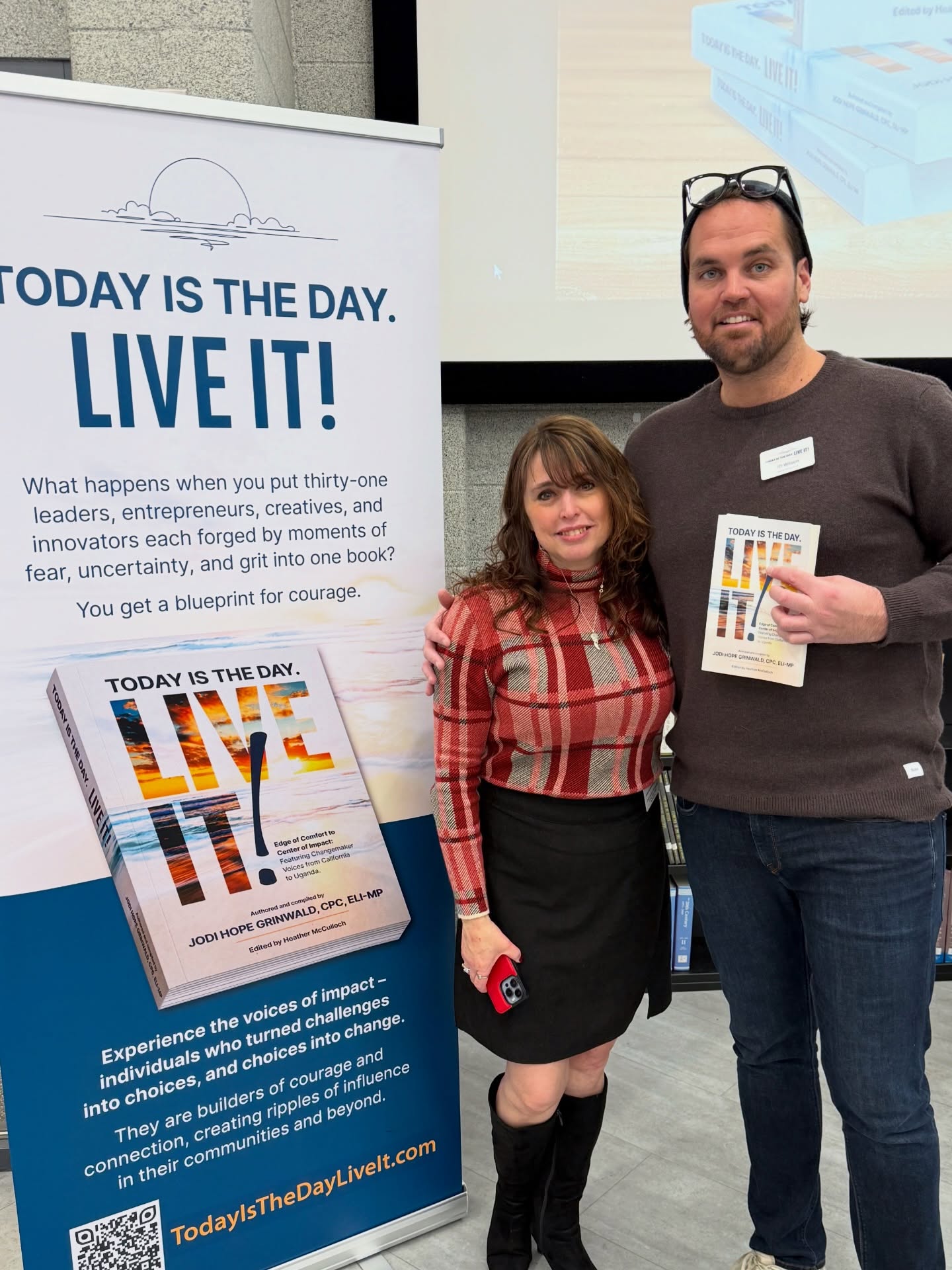 Today is the day - to cozy up with a nice book ❄️
We are so excited to share something pretty cool about JD and our friend @jodihopegrin - launching her first book, Today Is The Day. Live It! Jodi brings together 31 Changemaker voices to share their stories.
A book full of inspiration, challenges, opportunities, perseverance and pretty awesome individuals (our founder, JD included) this book really has so much to offer its readers.
Thank you Jodi and congratulations to all!
