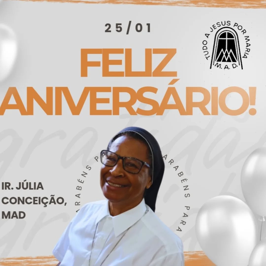 🎈🌷Hoje é dia de festa!⚘️
Celebramos o dom da vida da Ir. Julia🌹
Parabéns! que Deus o abençoe com saúde, paz e sabedoria;👏👏
#aniversariante #mensageira #amordivino #vocação #vocaçãograçaemissão #coraçõesardentespésacaminho #domdavida