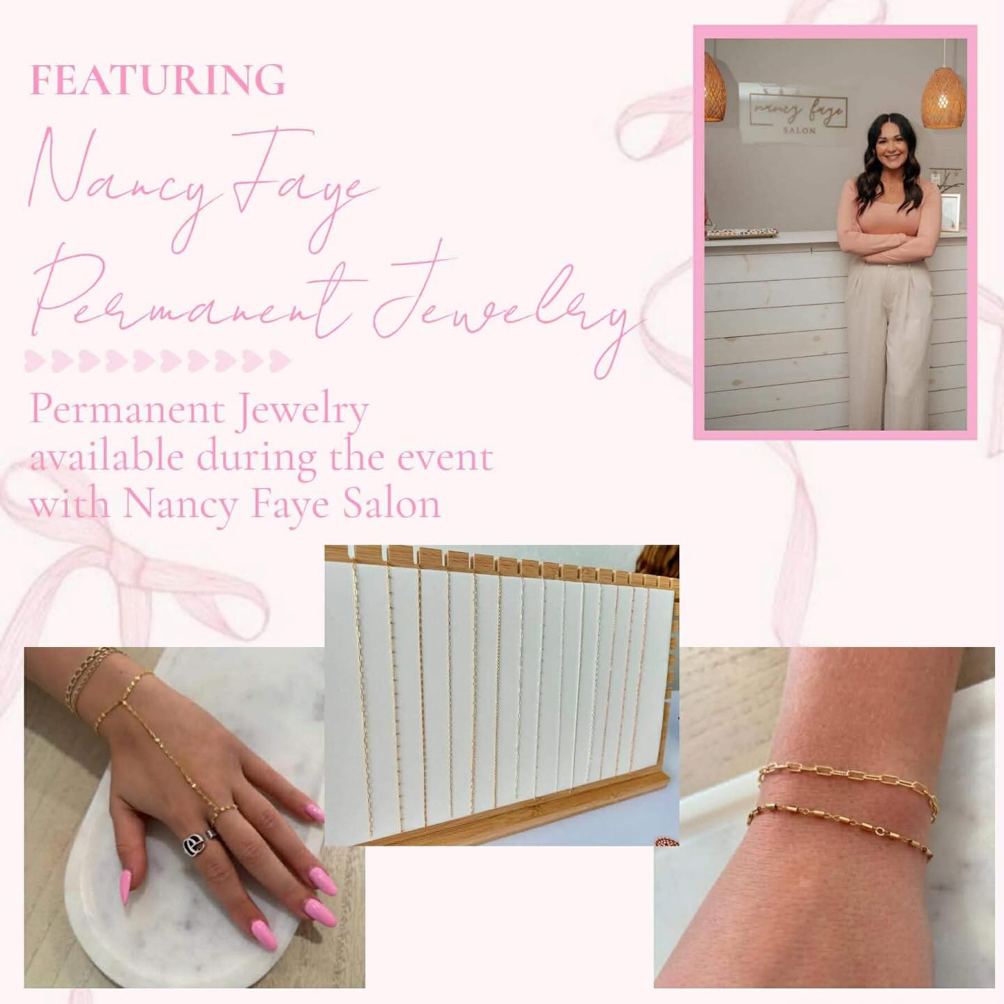 Galentine’s at Villa ✨
Mark your calendar — Sunday, February 8th | 12–4 PM 💕
Our Galentine’s Open House is almost here, and we’re so excited to welcome you into our new space at Villa Aesthetics(1502 Scalp Ave, Johnstown). This is a come-and-go event designed for a fun, elevated girls’ day.
✨ Vendor spotlight: Nancy Faye Permanent Jewelry
She’ll be on-site offering custom permanent jewelry — perfect for bestie bracelets, sister pieces, or a little self-love moment. I’m sharing her pricing + service menu so you can plan ahead.
✨ What to expect:
– Event-only specials
– Prizes & giveaways with purchases (Dyson airwrap is one of our big prizes!)
– Multiple local vendors (more announcements coming 👀)
– A first look at our new space and live demos of our 4 favorite treatments
– A relaxed, fun Galentine’s vibe
Grab your girls, stop by, sip something cute, and celebrate friendship with us.
@nancyfayesalon