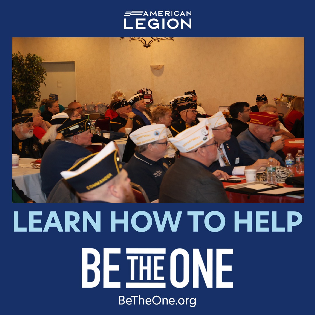 The American Legion has teamed with Columbia University to develop & deliver #BeTheOne training. The training is designed for those who want to learn more about interacting and responding with veterans who may be in crisis. Virtual sessions available.
Learn more: betheone.org/training
#SuicidePrevention #SuicideAwareness #MentalHealth