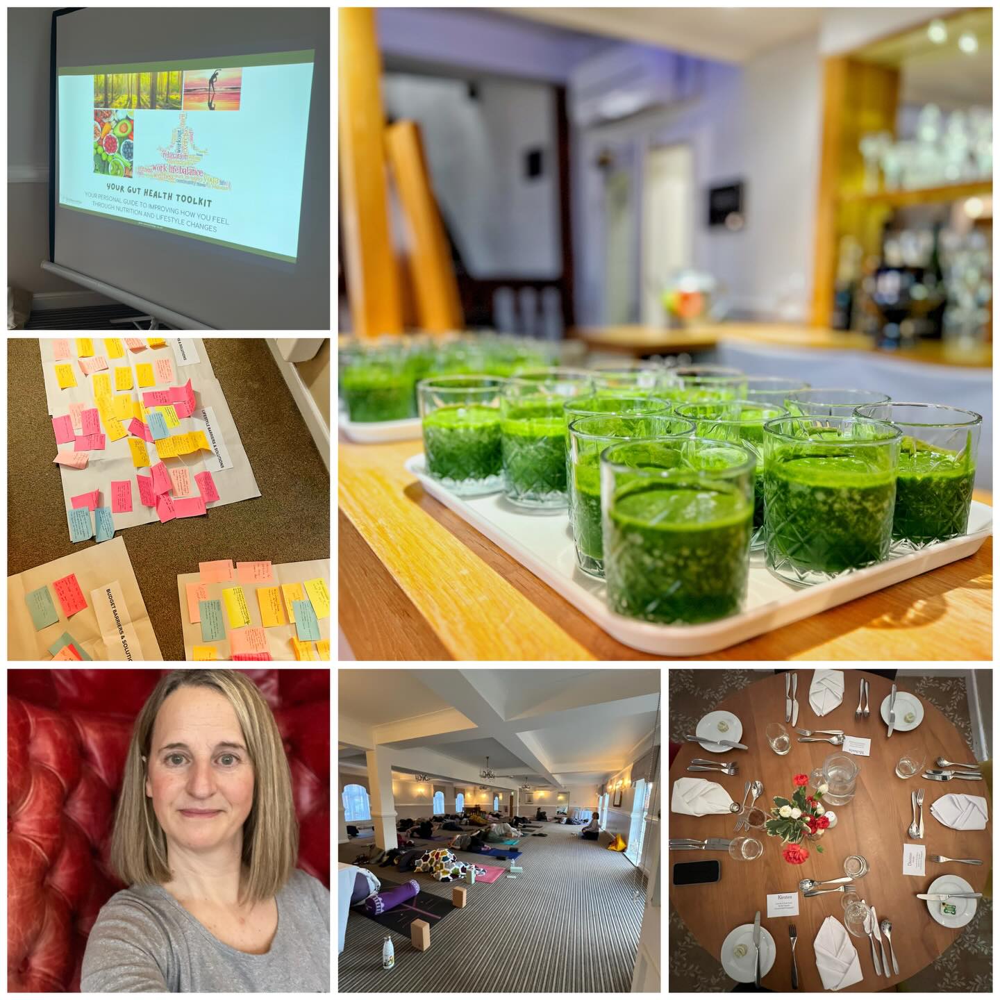 A lovely overnight retreat organised by the amazing Ruth of @eatsleepyogauk 💕
Yoga, a taste of forest bathing, spa visit and in a departure from my usual retreat chef role on Ruth’s retreats, I delivered a health workshop. It was great to share my passion with such a big group and to pass on some tips for quick wins in the kitchen.
PS: gorgeous green smoothies provided by the venue
#retreatchef #workshop #yogaretreat