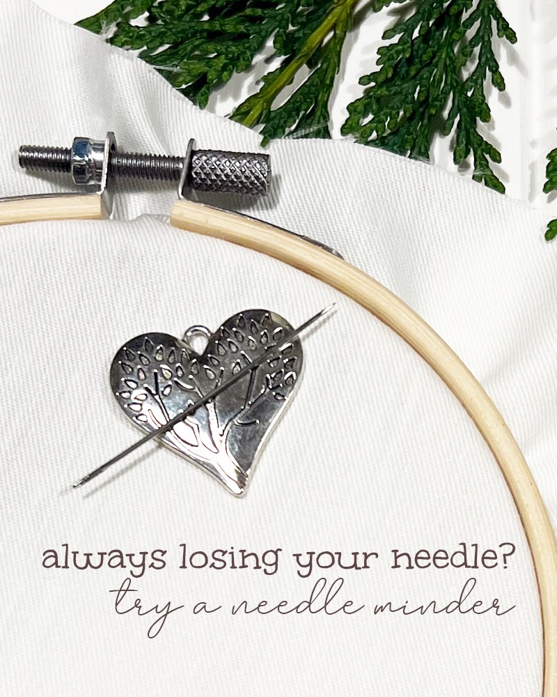 Always losing your needle while your working? I know I do … I try and stab it in the arm of the chair or poke it in my fabric, but these lovely needle minders have changed my life!!
With 2 strong magnets it simply attaches to your fabric and keeps your needles safe without marking your work!
These pretty heart ones have just been listed in my shop and you can find them here -> https://www.mariainthewood.co.uk/product-page/magnetic-needle-minder-silver-heart