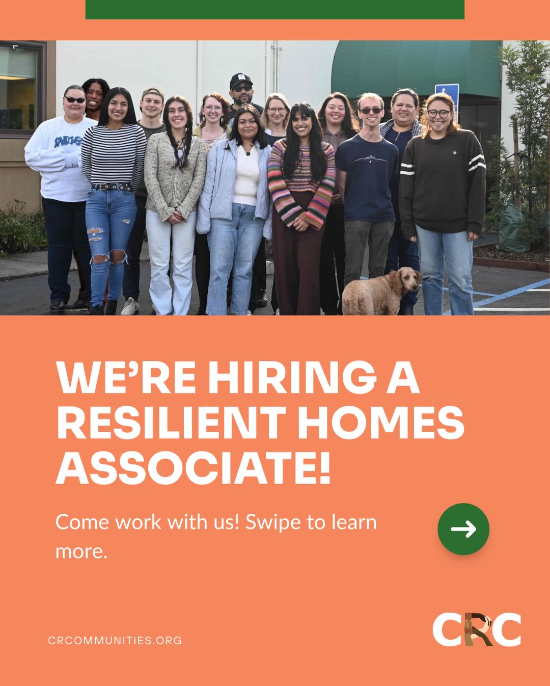 We’re hiring! We’re looking for an associate for our Resilient Homes program, one of CRC’s earliest initiatives and a program that boasted over $500K in total community investment just in 2025. If you want to help make our communities more resilient to climate impacts and make a difference in residents’ lives, send in your application!
🌟 Check out our job listing at crcommunities.org/resilient-homes-associate or at the link in our bio and apply now 🌟
