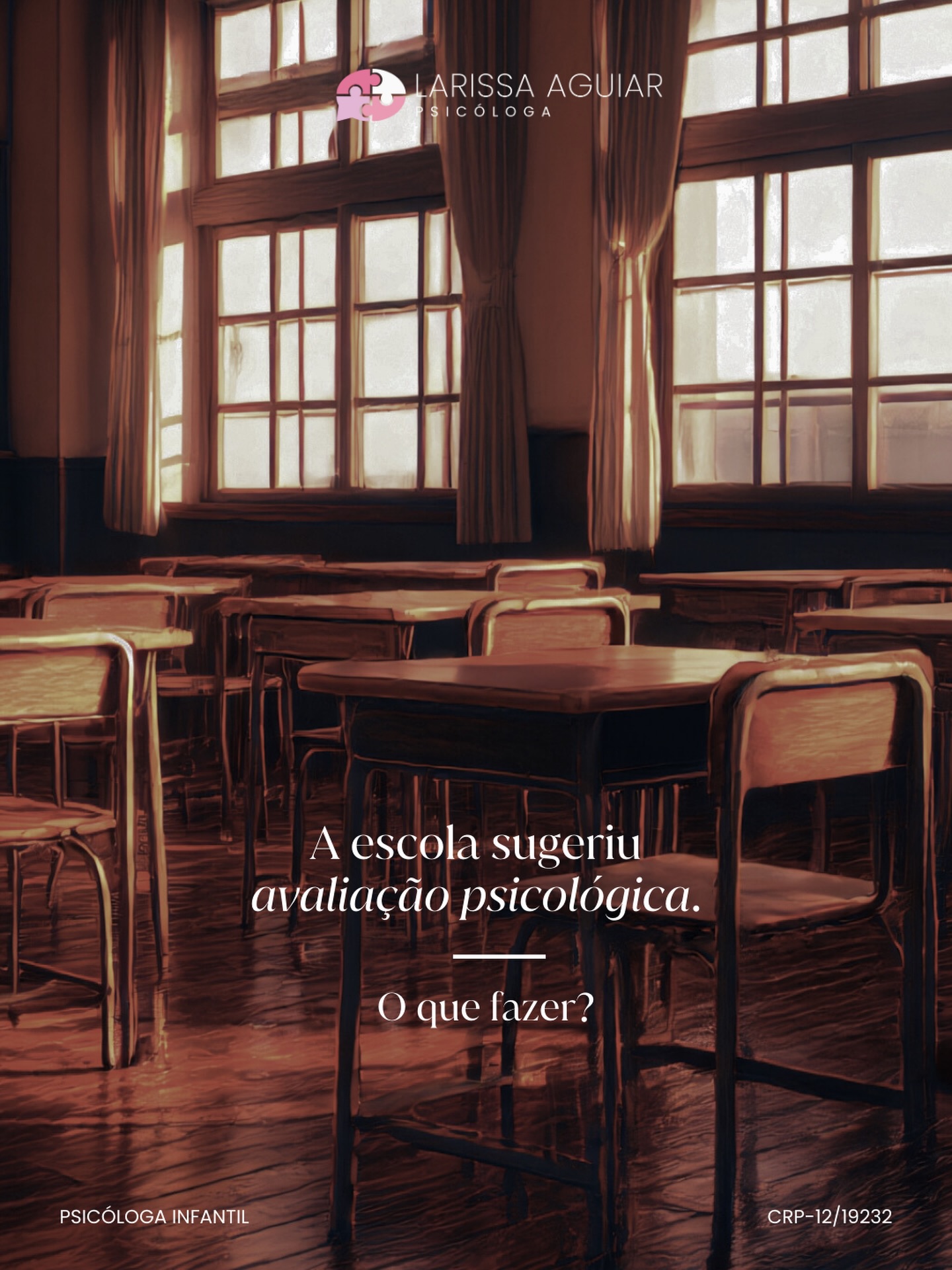 A coordenadora te chamou e disse: “Achamos importante uma avaliação psicológica” e você saiu de lá com muitas dúvidas?
A escola sugerir avaliação não significa que seu filho tem algo “errado” ou que você falhou como mãe. Significa que a escola percebeu algo que precisa ser olhado com mais cuidado, e isso é responsabilidade.
Pode ser dificuldade de atenção, de socialização, de regulação emocional, de aprendizagem. Pode ser algo pontual relacionado a alguma mudança na vida dele.
O que fazer:
✨Não ignore. Se eles sugeriram, é porque observaram algo que merece atenção.
✨Busque profissional qualificado. Não é qualquer psicólogo, é psicólogo com experiência na infância.
✨Participe do processo. A psicoterapia infantil não é só com a criança. Você vai precisar dar informações sobre desenvolvimento, comportamento em casa, histórico, além disso, você vai precisar se envolver nesse processo (e pensar em como você se comporta com o seu filho)
✨Não tenha vergonha de procurar ajuda. Intervir cedo é fundamental pro desenvolvimento da criança.
E principalmente: a escola não está contra você, está tentando ajudar seu filho a ter as melhores condições pra se desenvolver.
Atendo crianças a partir de 5 anos e realizo avaliação psicológica,
sempre de forma ética e individualizada.
Se você recebeu essa orientação da escola e ainda tem dúvidas sobre como funciona o processo, estou à disposição para esclarecer.🩷