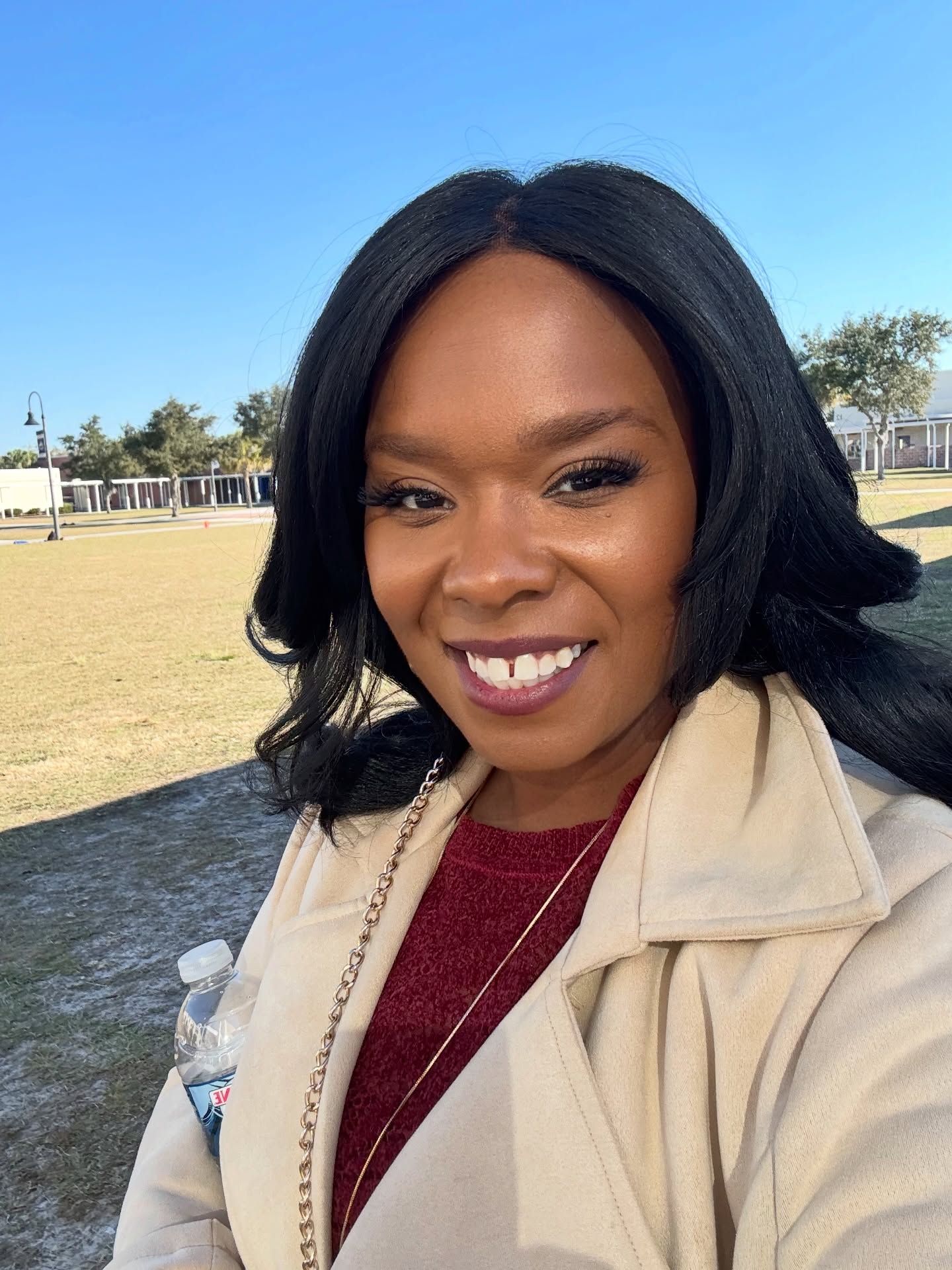 Leaving Osceola High after my time with the Black Student Alliance. One of the joys of my month 🩷