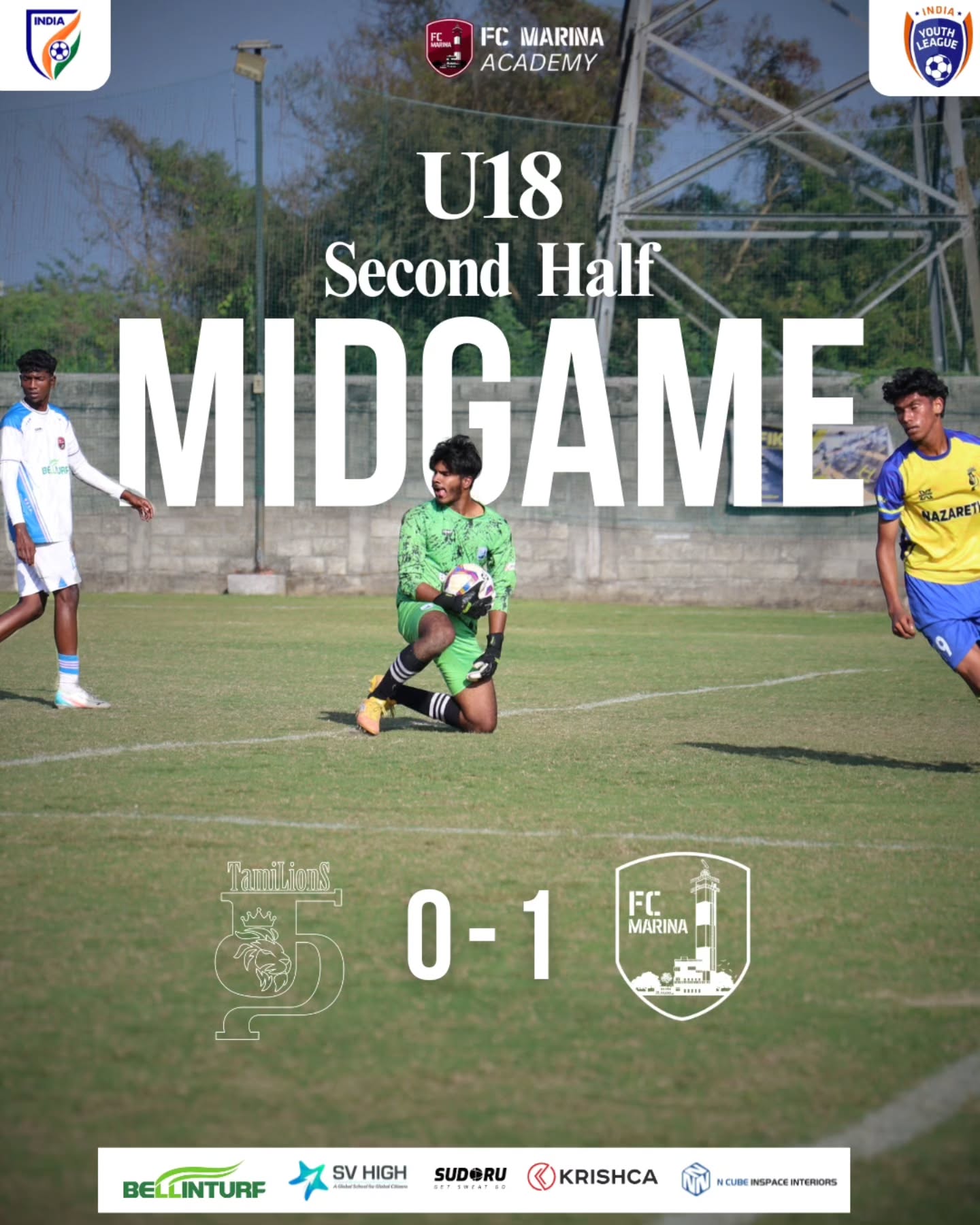 Second half underway. U18 trail 0–1💥
#footballgames #aiff #secondhalf #fooballindia