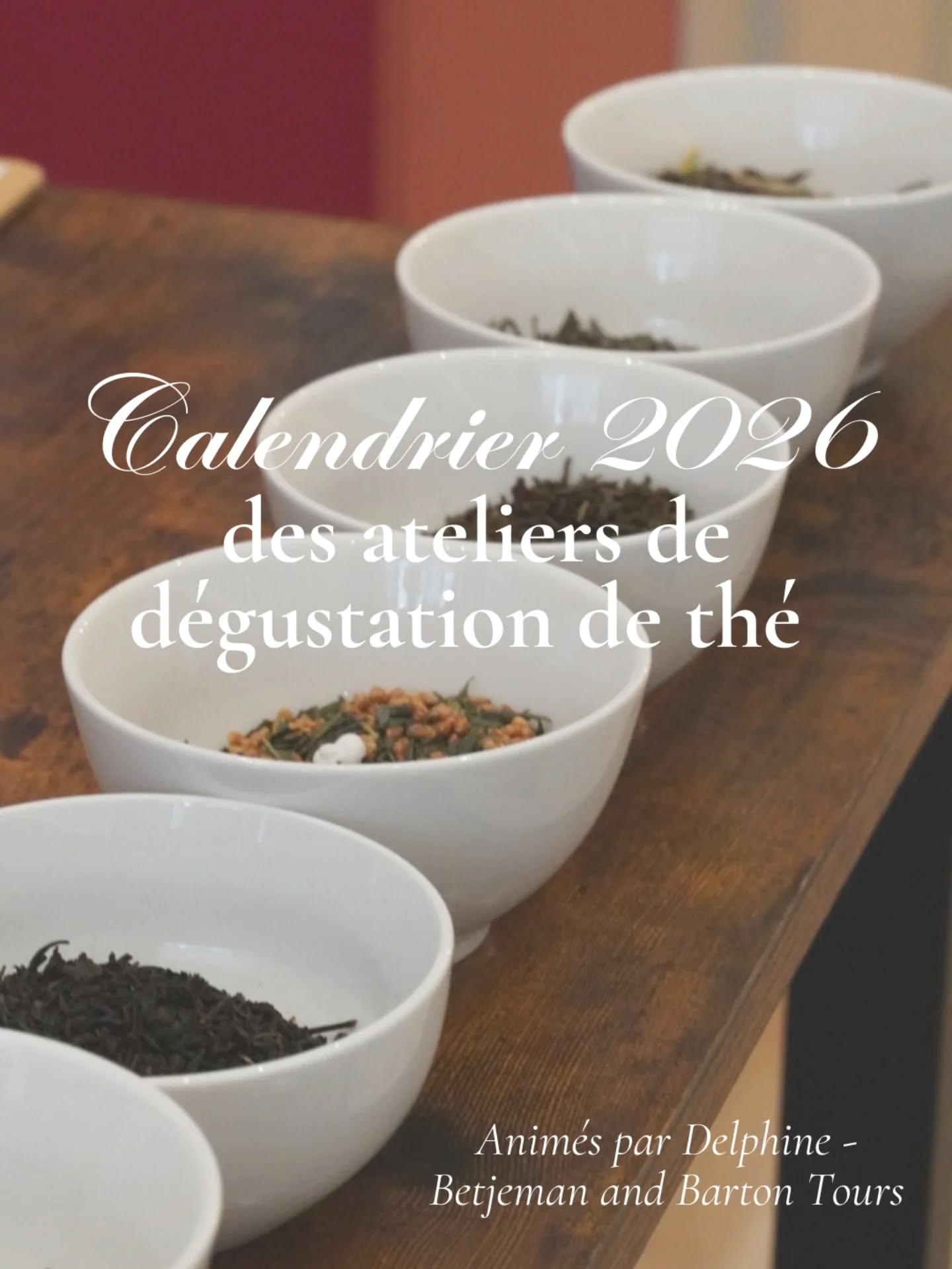 Quel atelier vous tente le plus ? 🫖🍃
De février à décembre, la boutique Betjeman & Barton à Tours, se transforme en véritable salon de dégustation ☕️✨️
Des moments privilégiés en fin de journée en semaine ou le samedi matin, en petits groupes, pour explorer le thé autrement, avec curiosité, gourmandise et un soupçon d’audace 😍🌱
Les ateliers que vous aimez déjà :
🫖🧀 Thés & Fromages (5ème année : avec de nouveaux accords !)
🫖🥗 Le Thé à Table, de l’apéritif au dessert
🫖⚫️ Dégustation dans le noir
🫖🍃Toutes les couleurs de thé
🎉 Nouveauté 2026 : les ateliers mensuel
Des formats plus courts, accessibles, pensés comme des bulles de découverte, au fil des saisons et des envies du moment :
🫖🍫 Accords thés et chocolats
🍃🍹 Tea mocktails
🍃🌸 Voyage autour des thés fleuris
🍃🍁 Les thés d’automne
📖🫖 Un livre, un thé
🍃🍵 Dégustation de Grands Crus
🎄🫖 Dîner de Noël festif en accords mets et thés
✨️ Chaque atelier est guidé, expliqué, dégusté… toujours dans un esprit convivial, curieux et passionné
📍Tous les ateliers ont lieux à la boutique Betjeman & Barton Tours, 27 rue Marceau
Ou bien chez vous ou dans votre entreprise = contactez-nous pour établir un devis !
⚠️ Places limitées, réservation conseillée par le site internet (lien en bio)
🗓 Tous les détails et les dates sont à retrouver en boutique et sur le site (lien en bio)
#atelierdegustation #atelierthe #ateliertours #toursmaville #boutique de thé