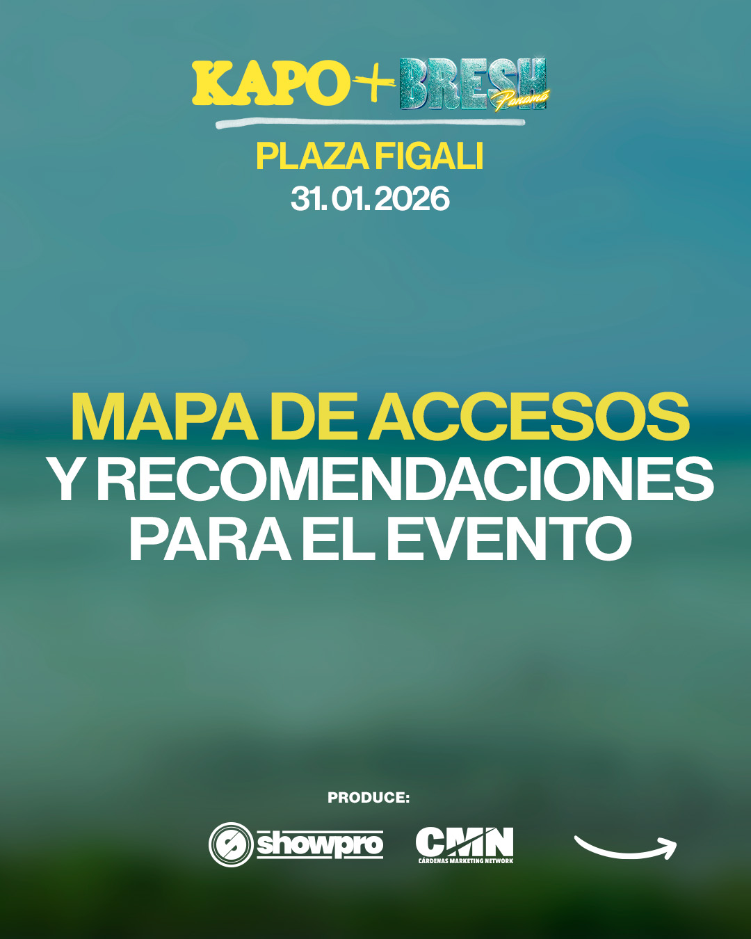 Recomendaciones y Mapa de Accesos para el concierto de Kapo+Blesh.?