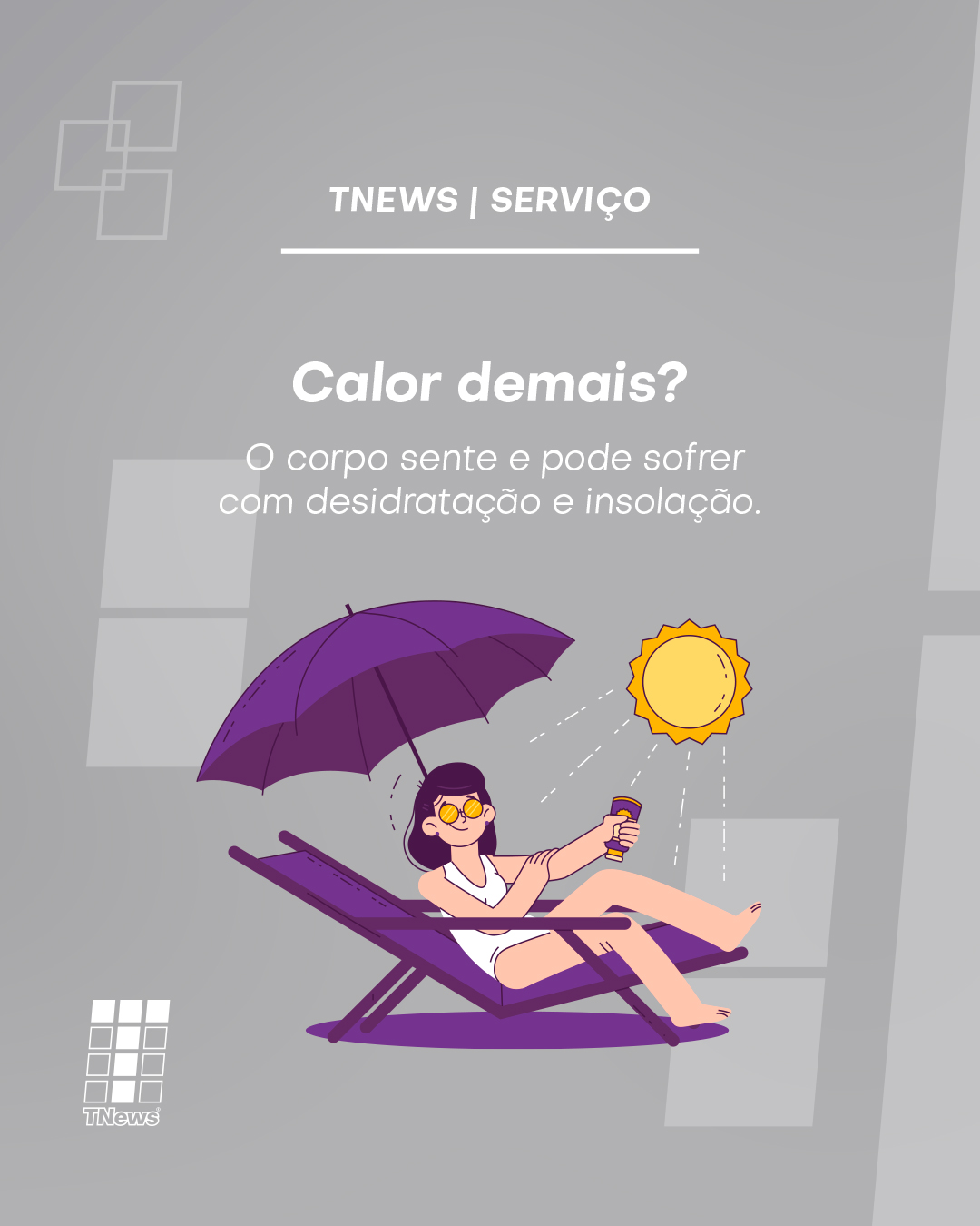 ☀ As altas temperaturas exigem atenção redobrada com a saúde. A desidratação e a insolação podem acontecer rapidamente, principalmente em dias muito quentes.
👉 Deslize os cards e veja como se proteger do calor e manter o corpo hidratado. Informação também é cuidado.
#Calor #VerãoSeguro #TNews #RádioT #Saúde #Hidratação #Insolação #Prevenção