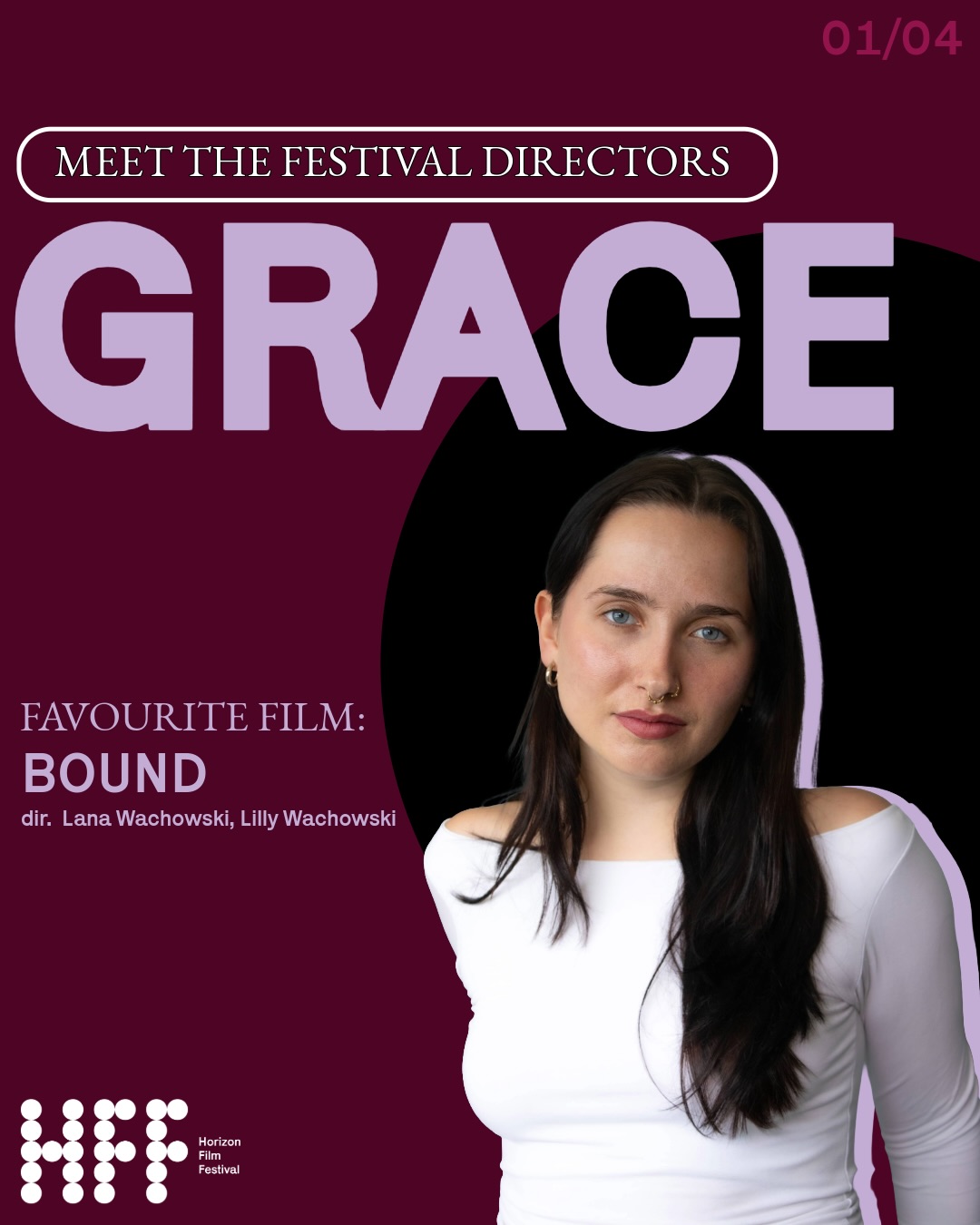 MEET OUR FESTIVAL DIRECTORS -
01/04 Grace @gracelistercreative ⭐️