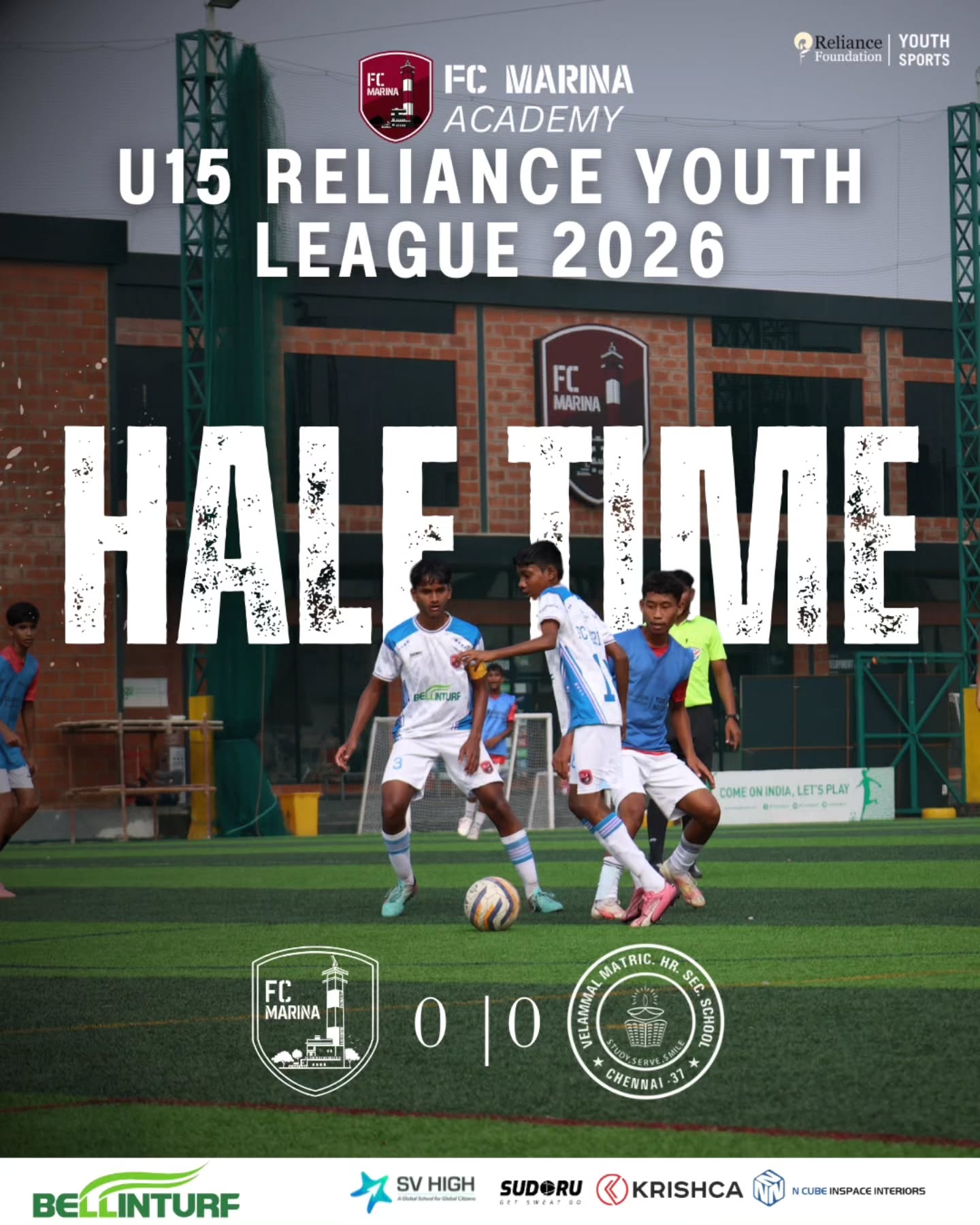 Half Time | U15 Reliance Youth League 2026💥
#sports #HalfTime #youthleague #fooballindia #football