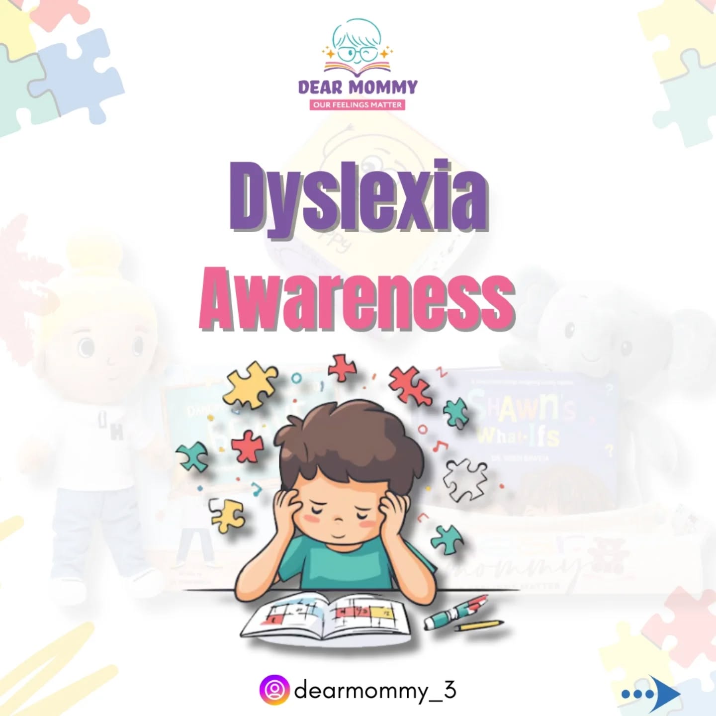 Not all struggles are visible. 💛
Dyslexia is more than “mixing up letters.” It’s a different way of processing the world.
Swipe through to understand the signs, types, and how we can better support our children. 👉
Awareness creates understanding. Understanding builds confidence. ✨
#dyslexia #parentingsupport #learningdisabilities #neurodiversity #inclusiveeducation