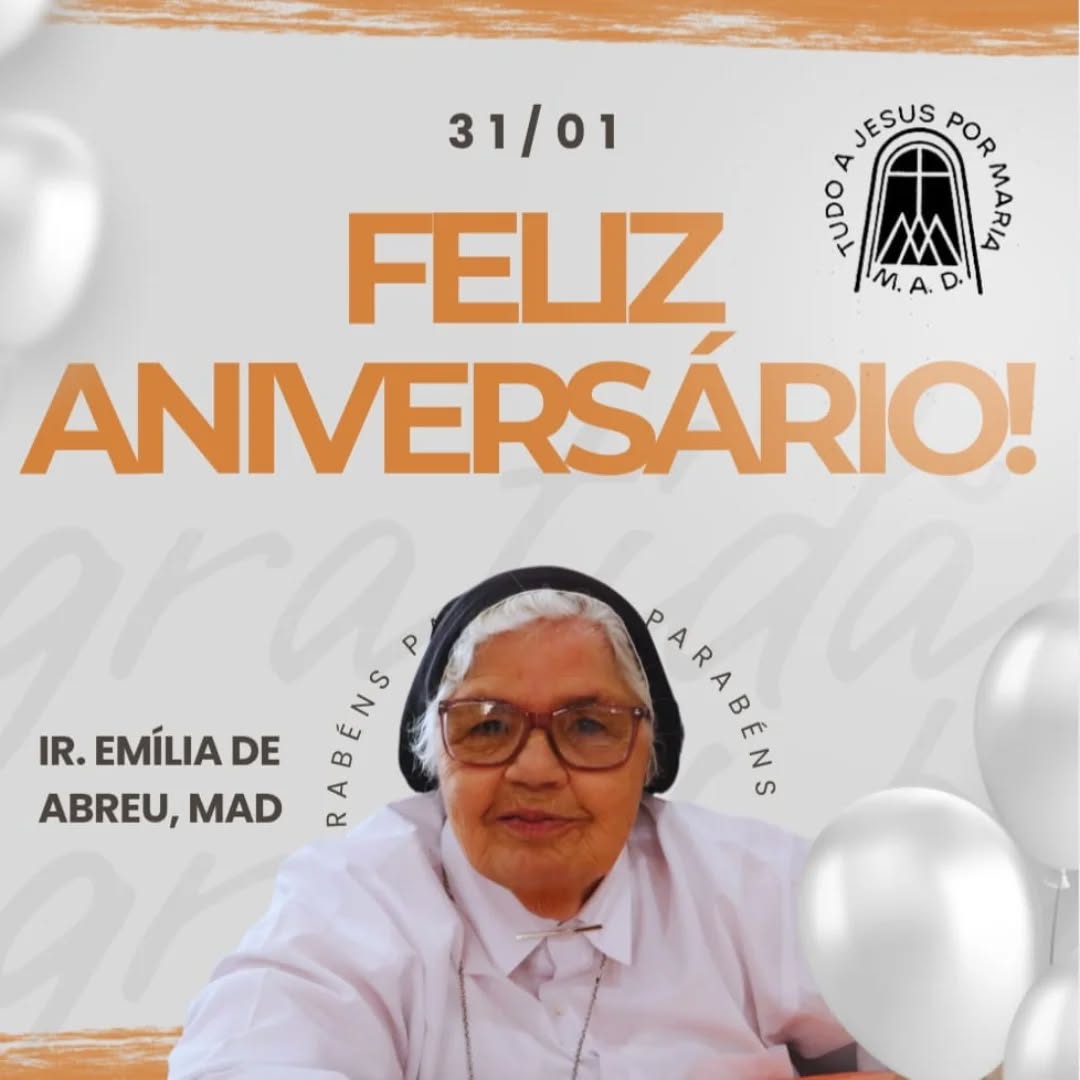 🎈🌷Hoje é dia de festa!⚘️
Celebramos o dom da vida da Ir. Emilia🌹
Parabéns! que Deus o abençoe com saúde, paz e sabedoria;👏👏
#aniversariante #mensageira #amordivino #vocação #vocaçãograçaemissão coraçõesardentespésacaminho domdavida
