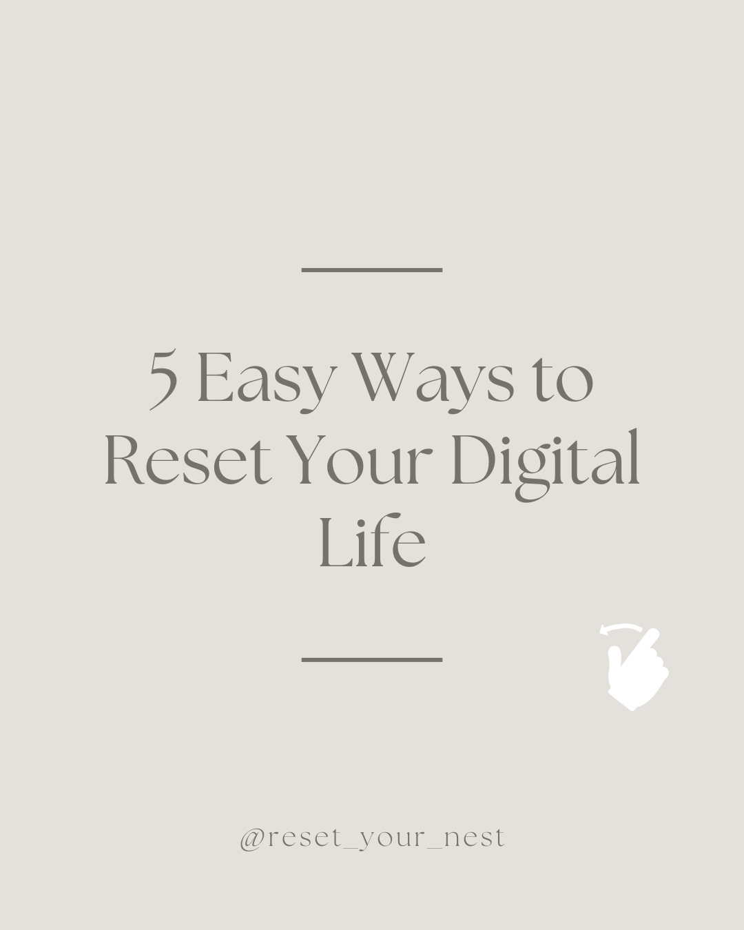 I totally get it, organizing your kitchen drawer is SO different from organizing your phone and files on your computer. But sometimes it's less overwhelming when you break down the digital space into manageable tasks.
These are some simple things you can do to start cleaning up your digital life to feel less cluttered! Save this post to keep this simple digital reset in your back pocket!
What do you do to reset your digital life?
#reset #phone #computer #utahorganizer #declutterchallenge