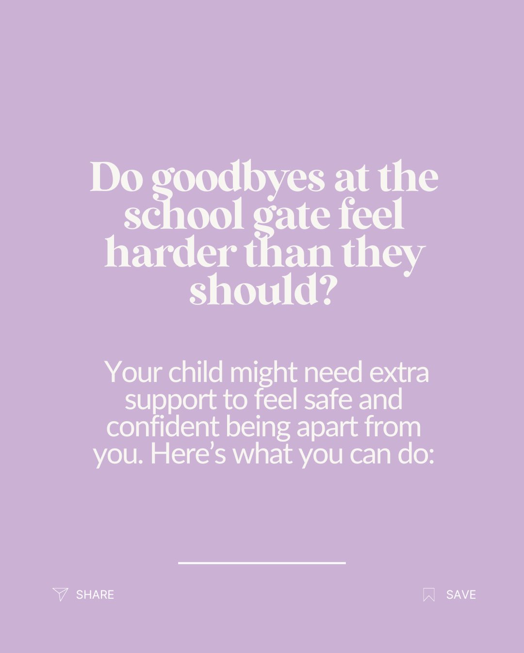 Tears at the school gate.
A tight grip on your hand.
That feeling in your chest as you walk away.
Separation anxiety isn’t bad behaviour.
It’s a nervous system asking, “Am I safe without you?”
What helps most isn’t rushing or toughening them up.
It’s predictability, consistency, and calm connection.
Short separations.
Clear goodbye rituals.
Overtime, those hard goodbyes soften into moments of trust.
Save this for the hard mornings 💌
#thewildflowerway #psychology #occupationaltherapy #fyp parentingstruggles