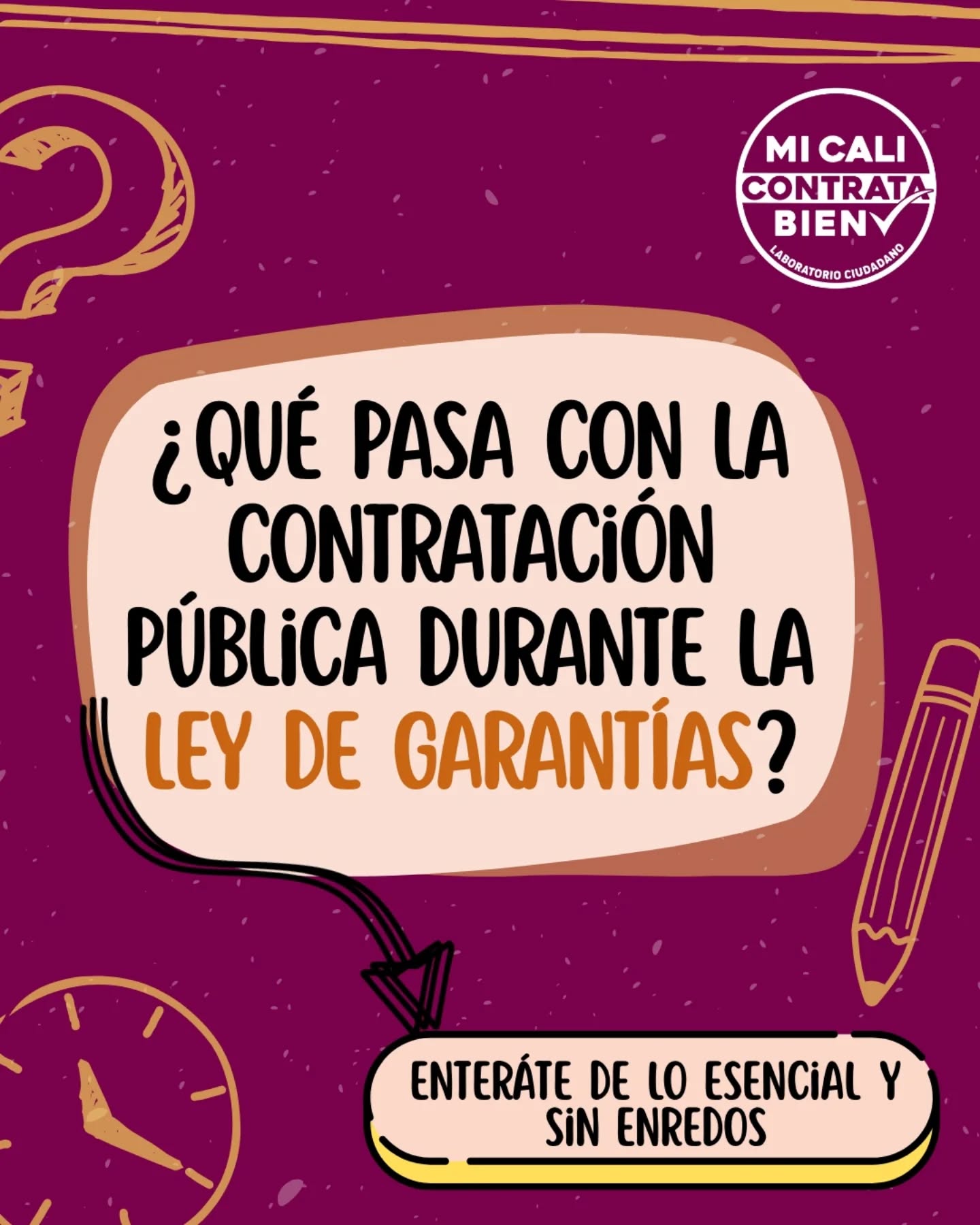 ⁉️¿Sabes qué es la Ley de Garantías y qué tiene que ver con la contratación pública?
📍 Aquí te contamos en qué consiste y qué alcanzó a firmar la Alcaldía de Cali antes de que entrara en vigencia.✔️