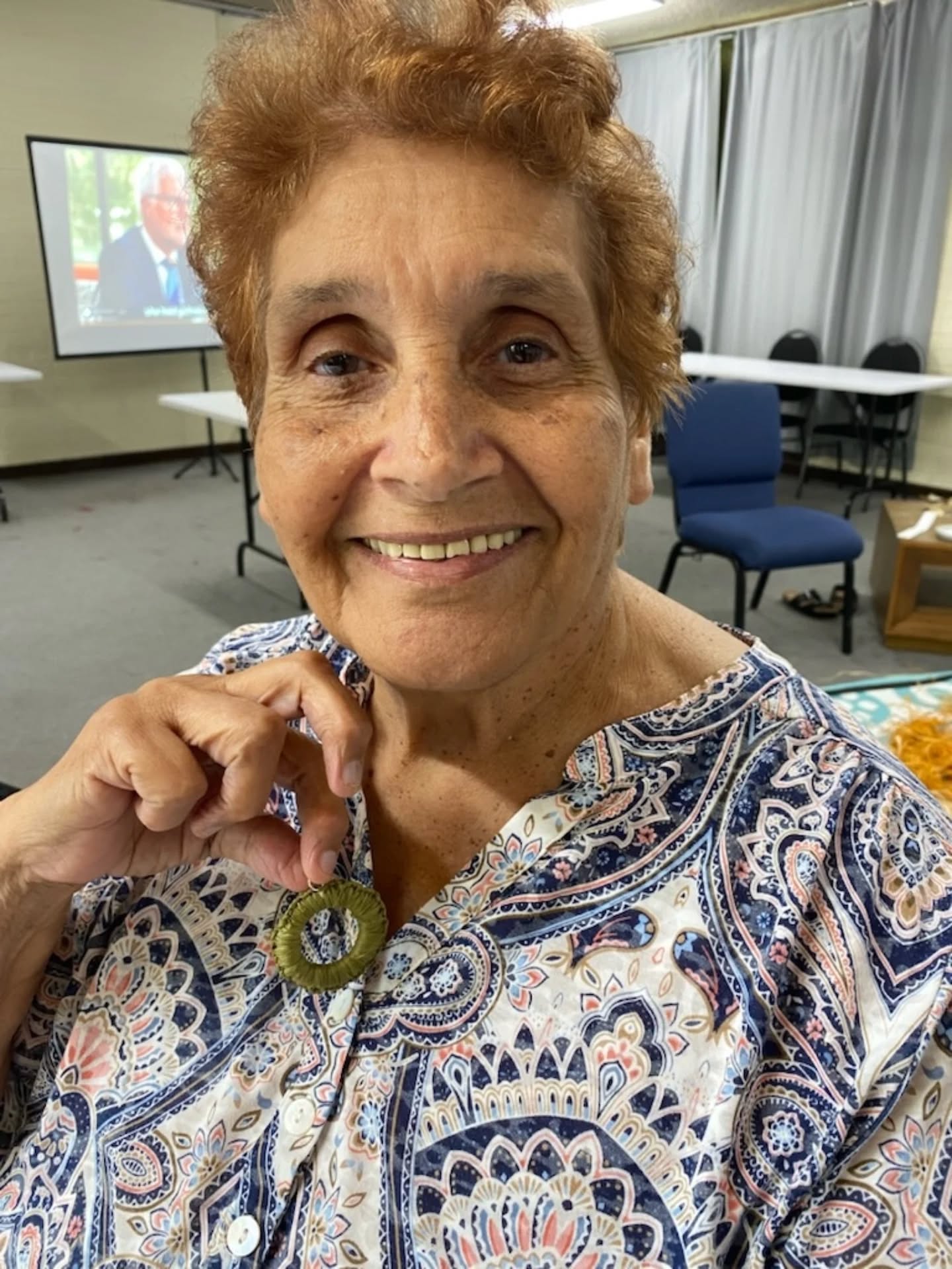 Weaving with our Elders today 🧶 We love spending time with these beautiful women 💜