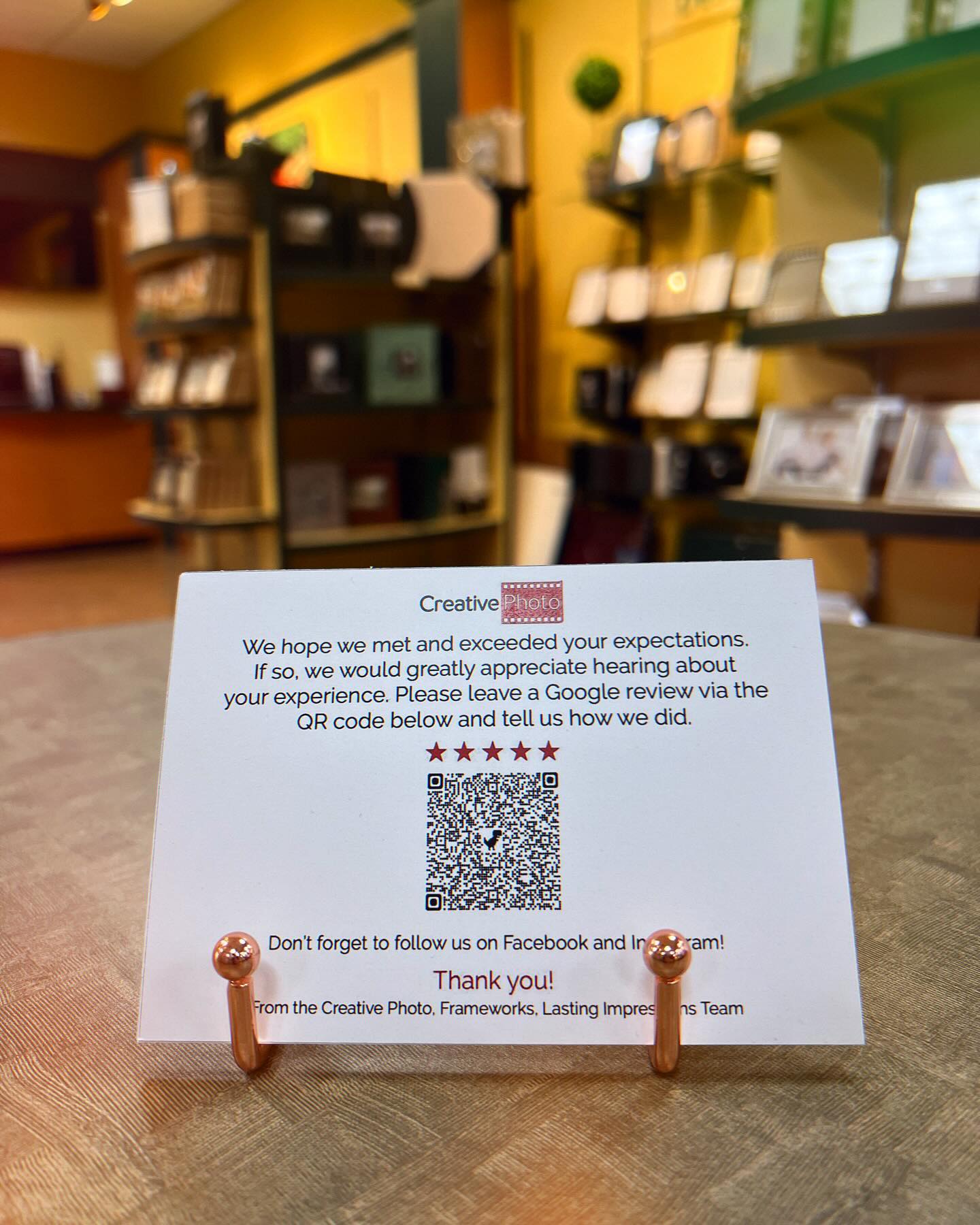 We pride ourselves on the quality of work that our staff creates for all our customers!
We value your feedback, please share your experiences at Creative Photo with a google review and give us a follow on our FB/Instagram page ?
#creativephotoanddigitalimaging #localbusiness #photolab #likefollowshare #fortmyers #swfl #googlereview