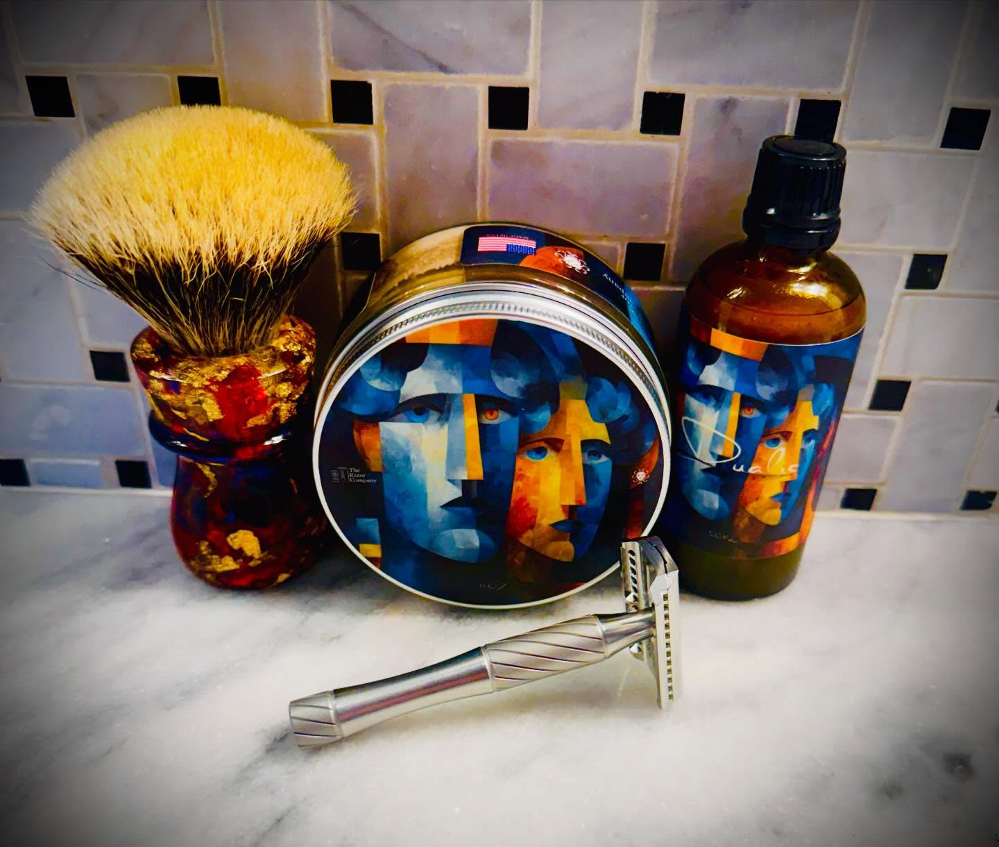 Thank you @therazorcompany @ariana.evans.thebrand @nordrazors @akabrushworx #sotd #wetshaving #shaveoftheday