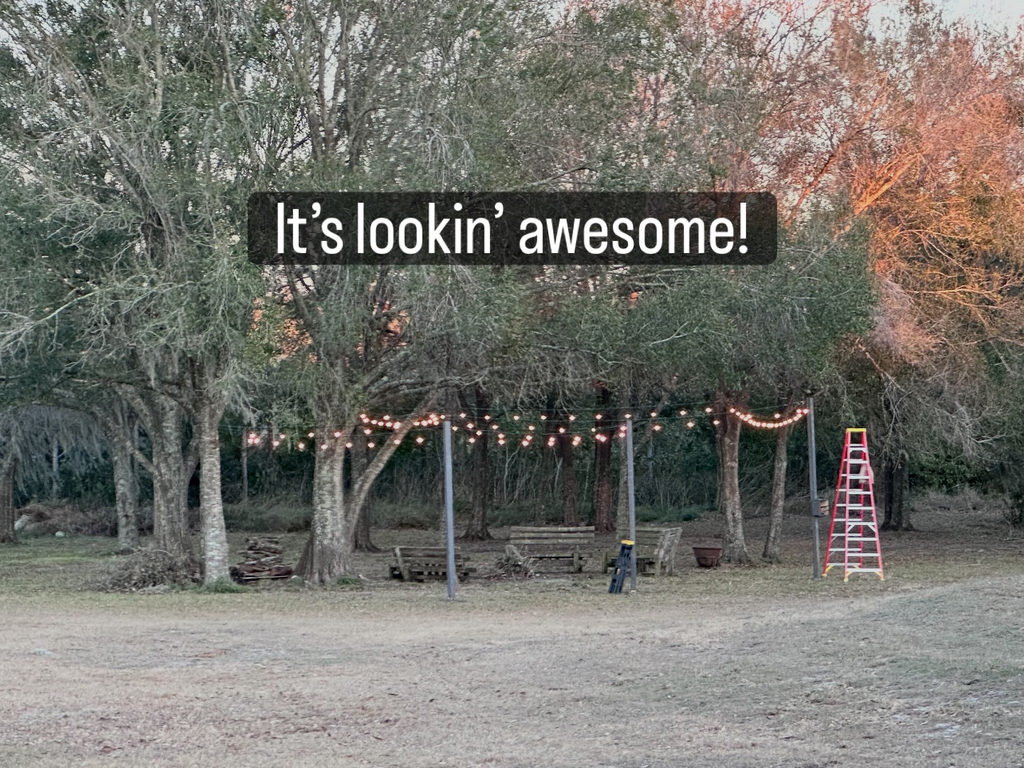 Thanks Stuart for serving our Lord by constructing the poles and hanging our new fire pit lights!
It’s going to be amazing!
#serve #volunteer #construction
Joshua 24:15
@djtimjrich