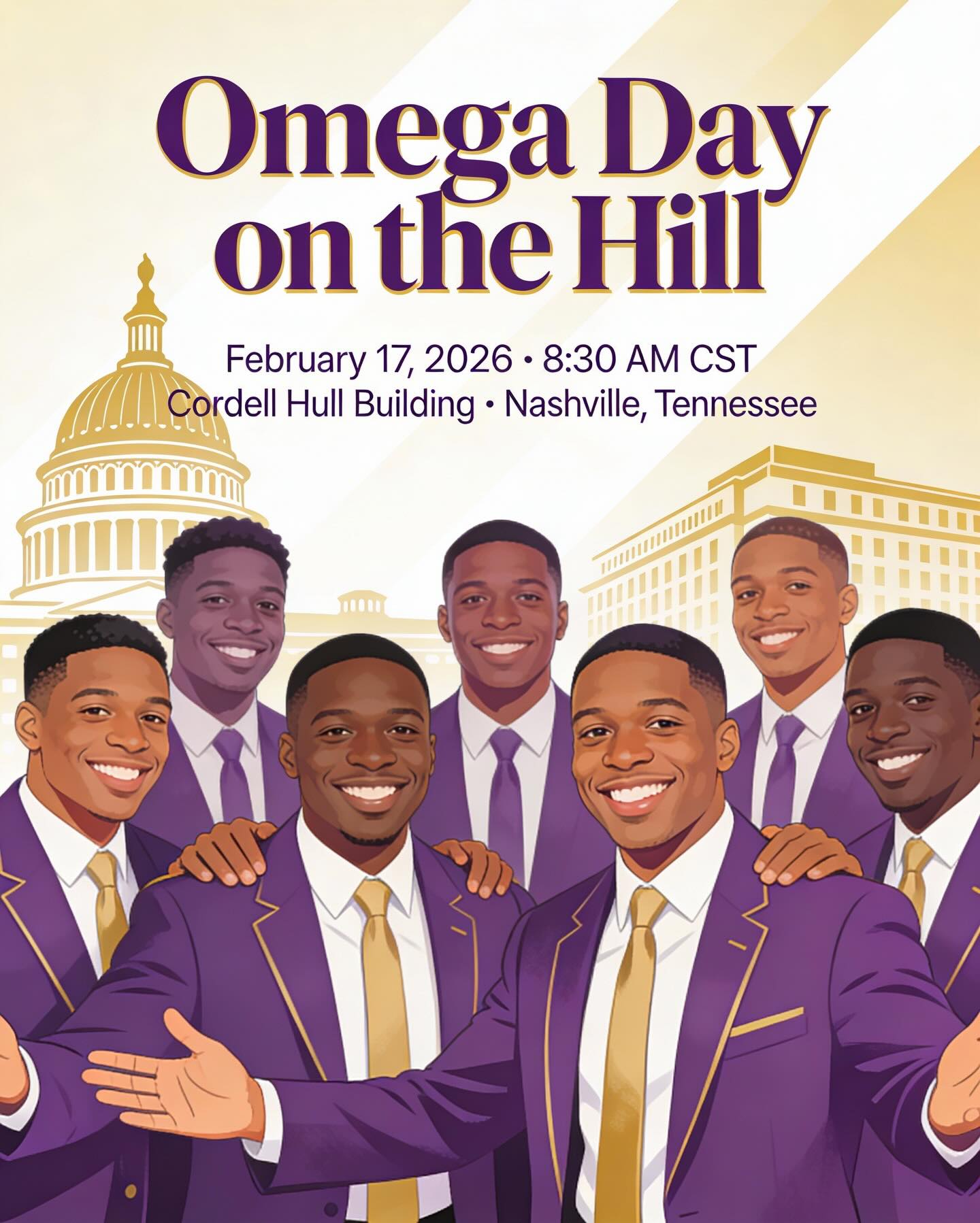 Nashville, TN. The Legendary Fifth District of the Omega Psi Phi Fraternity, Inc. will host their annual Omega Day on the Hill on Tuesday, February 17, 2026, beginning at 8:30 a.m. at the Cordell Hull Building, 8th Floor Conference Center, Room 8A, in Nashville. This annual advocacy day provides members with an opportunity to engage directly with lawmakers, reinforce civic responsibility, and hold elected officials accountable to the communities they serve. @officialoppf @thelegendary5th #onwardandupwardwearethefifthdistrict
#Legendary5thDistrict #Service #5thD #Legendary MovingThe5thForward OmegaPsiPhi
5thdhistory