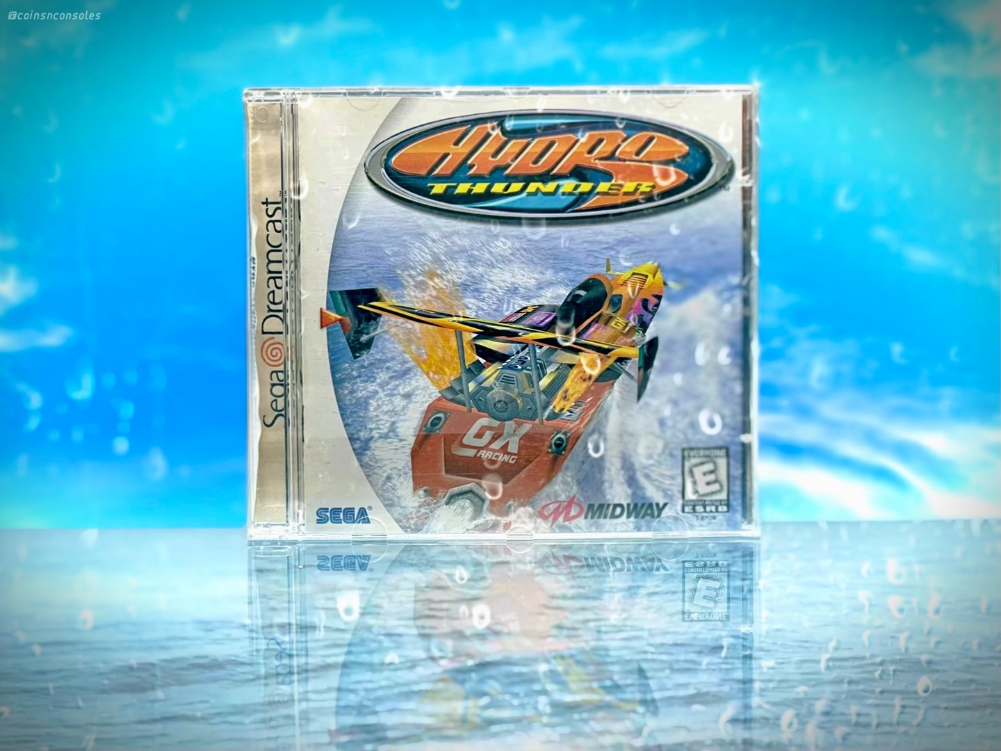Console: Sega Dreamcast
Game: Hydro Thunder
Genre: Racing
(Midway, 1999)
Speed through fantastical aqua inspired set-pieces in this awesome 9/9/99 launch title for the Sega Dreamcast! 💦
(#rcea2z for the letter ‘H’)
—————————
#sega #segadreamcast #midwaygames #retrogamers