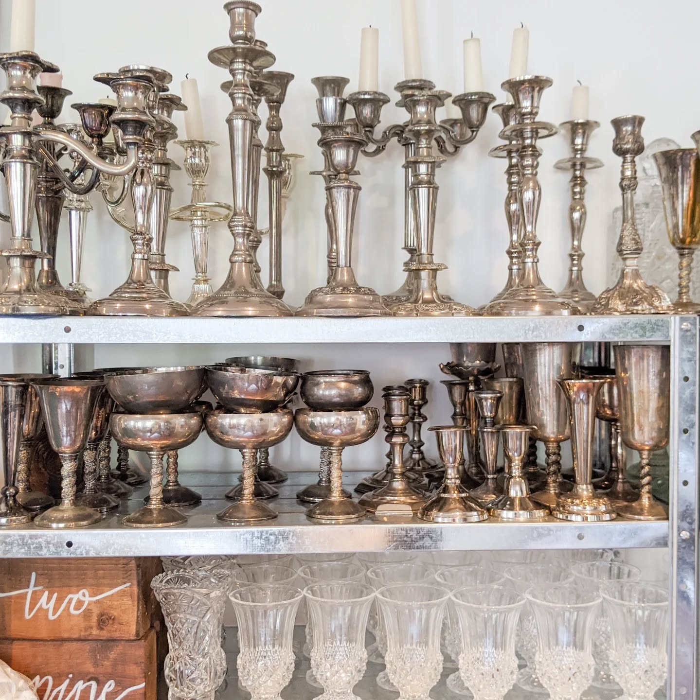 Rows and rows of pretty items, check out our new price list on the website, individual pictures of everything we have, with amounts available, dimensions and price.
Straightforward, and transparent, making hiring easy.
Lots of changes happening in this New Year, some being in the works for quite some time, some more recent, but all of them positive.
#producthire #venuestyling #hiredontbuy