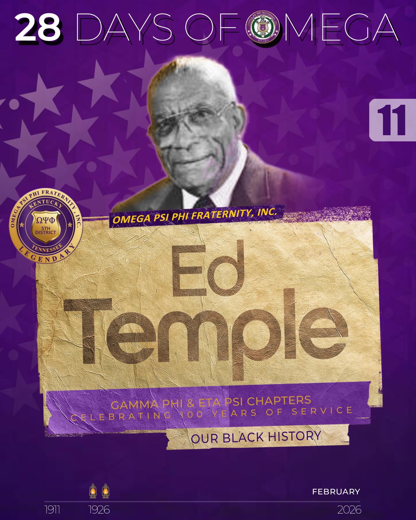 28 Days Of Omega ⭐️ We honor Bro. Edward Stanley Temple, legendary coach and architect of excellence in women’s track and field. A graduate of Tennessee State University with B.S. and M.S. degrees in Health & Physical Education, he also pursued doctoral studies at Pennsylvania State University.
Over 44 years, Bro. Temple led the famed Tigerbelles, producing 23 Olympic medals and 34 national titles. He served as Head Women’s Track Coach for the 1960 Rome and 1964 Tokyo U.S. Olympic Teams, and as an assistant coach in 1980, shaping generations of champions on and off the track.
A dedicated community leader, he remained active with the Downtown Nashville YMCA, Gamma Phi Chapter of Omega Psi Phi Fraternity, Inc., and Clark Memorial United Methodist Church. Bro. Temple was initiated into Gamma Phi Chapter on November 21, 1955. @thelegendary5th @officialoppf #onwardandupwardwearethefifthdistrict
#Legendary5thDistrict #Service #5thD #Legendary MovingThe5thForward OmegaPsiPhi
5thdhistory
28daysofomega