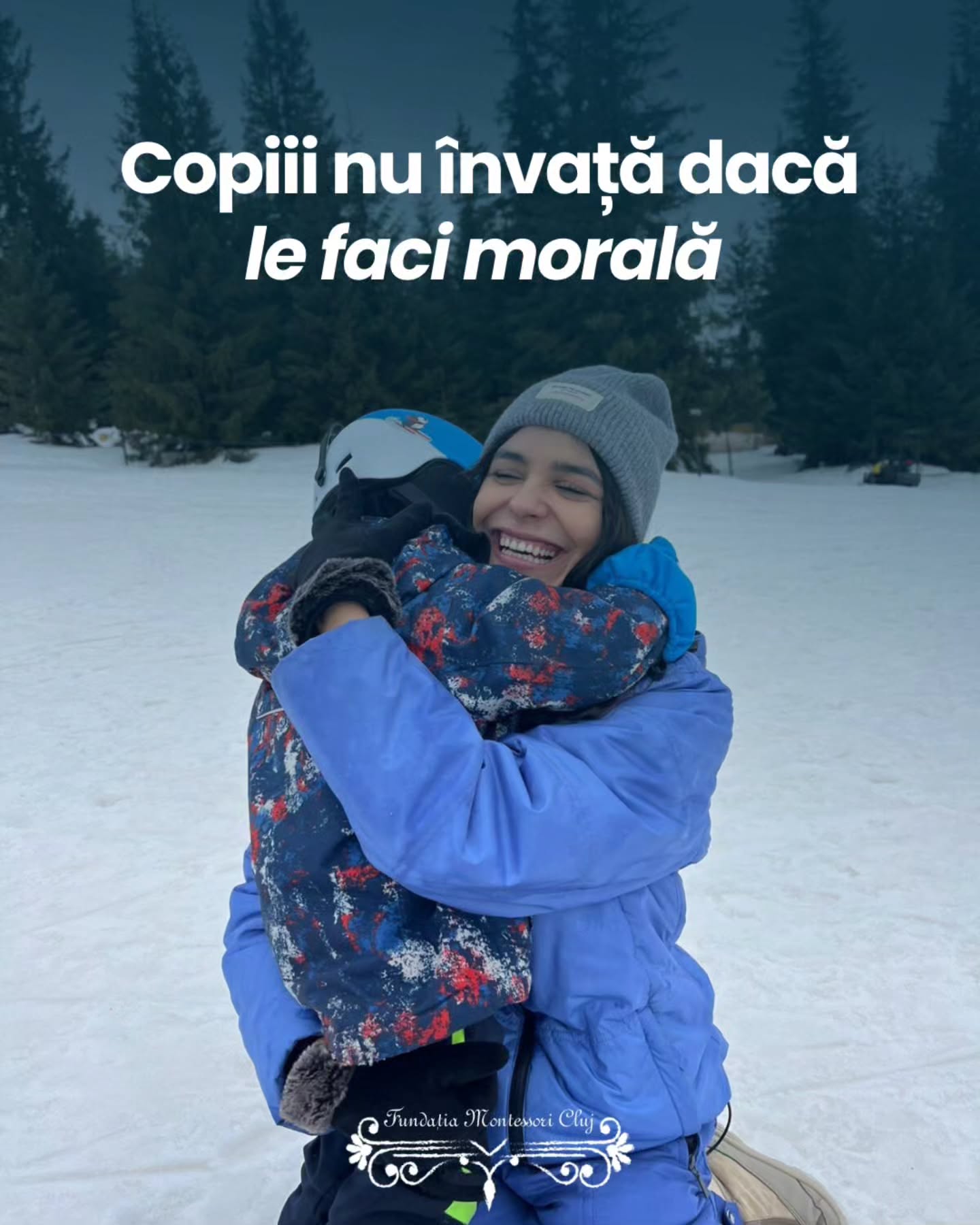 Mai puțină teorie, mai multă iubire. ❤️
Adesea ne pierdem în explicații lungi și le tinem morală, sperând că cei mici vor înțelege lumea.
Adevărul e mai simplu: copiii învață prin tot ceea ce traim impreuna.
Nu prin cuvinte mari, ci prin:
✨ Moduri pozitive de a ne conecta.
✨ Acceptare
✨ Modele de comportament reale, nu ideale.
Când renunțăm la asteptari nerealiste, lăsăm loc pentru ceea ce contează cu adevărat: prezența noastră.
#fundatiamontessoricluj #educatie #sfaturiparinti #parentingtips #educatori