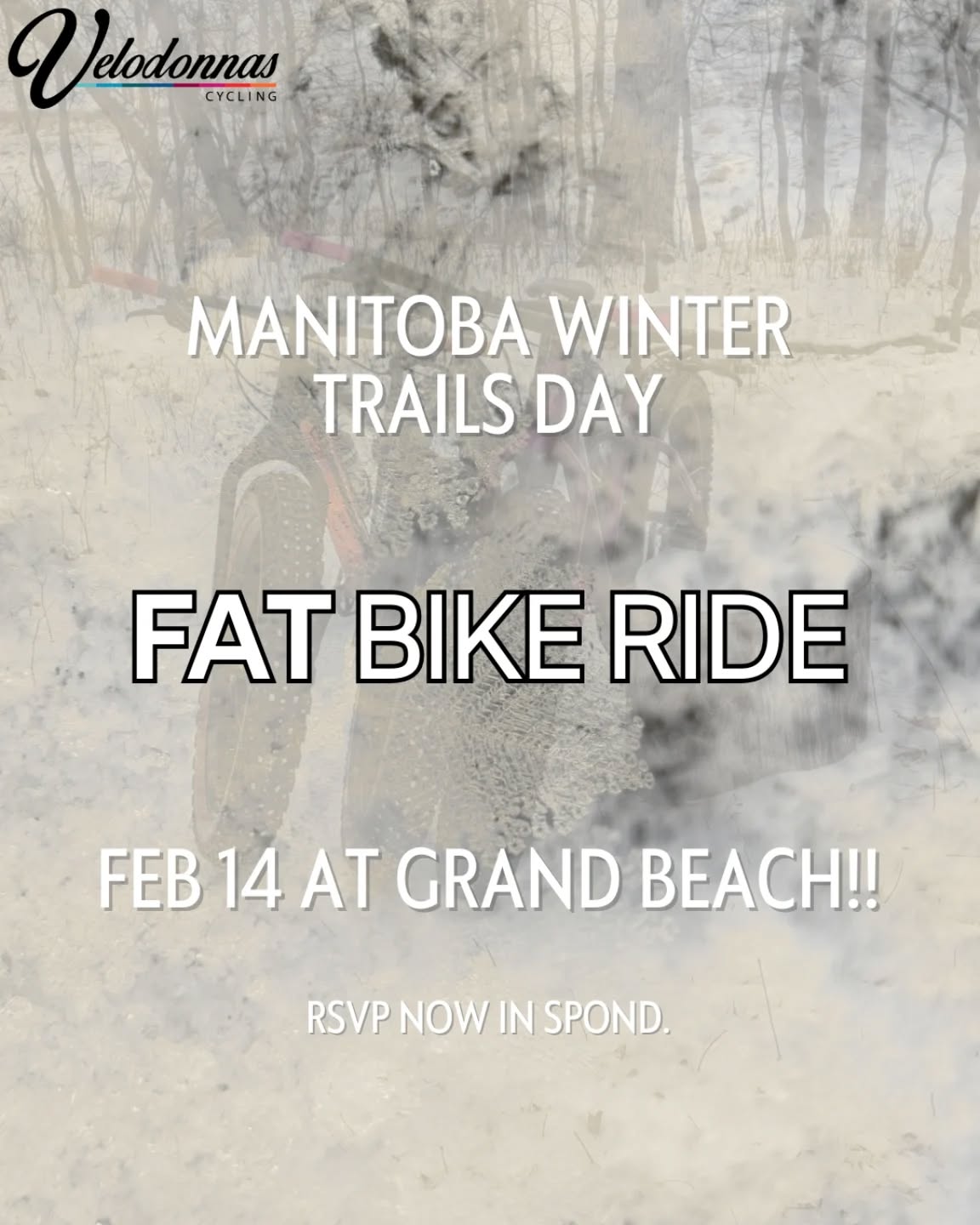 Our weekly Fattie has moved to SATURDAY this week in honour of Winter Trails Day! RSVP in Spond now and join us to ride! 😍🚲❄️