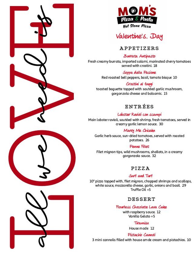 Get ready to celebrate love! ❤️ Our special Valentine's menu launches Wednesday-Saturday! 🎉 Reservations are highly recommended, and our regular menu is also available! 🍽️ #ValentinesDay #LoveIsInTheAir #ReserveNow