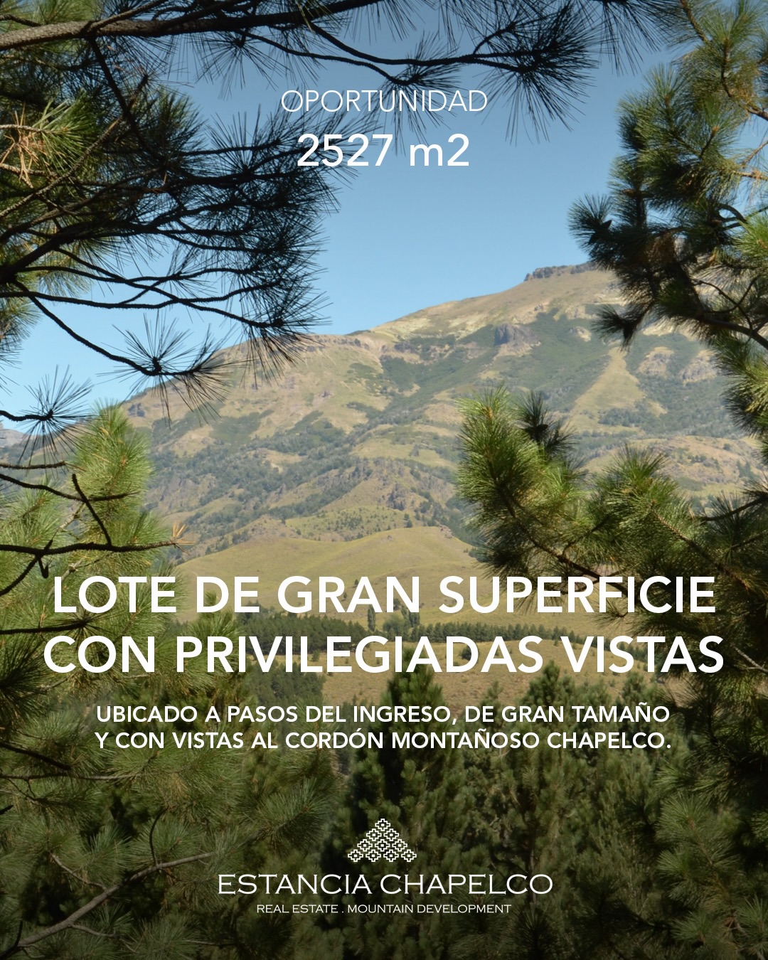 OPORTUNIDAD DE INVERSIÓN
▫️Lote de gran superficie con vistas al cordón montañoso Chapelco.
Este lote A18 de 2527 m2 se encuentra ubicado a pasos del portal de ingreso.
◽️Superficie de 2527 m2
◽️Vistas privilegiadas
A su derecha cuenta con un sector de reserva natural.
⛰️Vivir en Chapelco Golf & Resort es sinónimo de seguridad, servicios de primer nivel y conexión permanente con la naturaleza.
Consultanos para más información:
📩 info@estanciachapelco.com.ar
Estancia Chapelco, empresa desarrolladora y comercializadora de Chapelco Golf & Resort.
#estanciachapelco #loteenventa #sanmartindelosandes #bienesraices #patagoniargentina