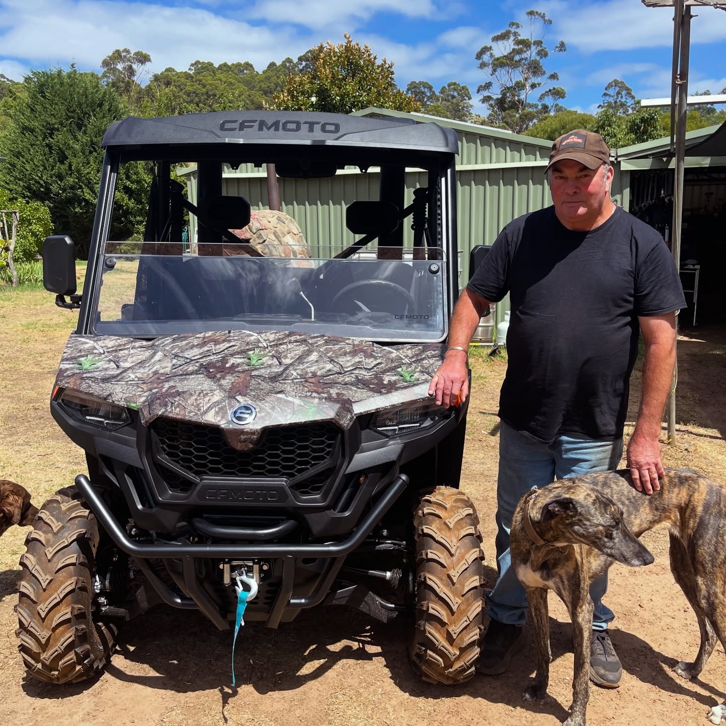 Hunt Edition 💚🤎🩶🖤 Fully Loaded
Congrats Andrew on your new CFMoto 600 EPS Hunt.
As a long time CFMoto customer, he took delivery of this new UTV, packed full of ‘standard’ features:
🔥 Front Bumper
🔥 Side Bumpers/Steps
🔥 Rear Bumper
🔥 Dual Snorkel Kit
🔥 Winch
🔥 Windscreen
🔫 Camouflage Wrap
Thanks for the continued business mate.
@cfmoto_australia #utv #manjimupwa #cfmoto #farmingwa #southwestwa