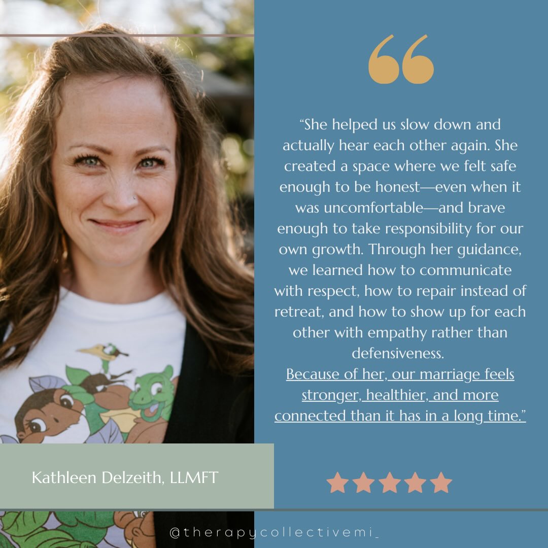 Couples counseling can be a powerful space for slowing down, feeling heard, and learning how to reconnect in ways that feel meaningful and sustainable. The work isn’t about blame—it’s about understanding patterns, strengthening communication, and creating space for growth together. 💕
We’re proud of the care and intention Kathleen Delzeith, LLMFT brings into her work with couples at TCM. Thoughtful, grounded support can make a real difference when relationships feel stuck or strained.
If you’re considering couples counseling, know that you don’t have to have it all figured out before starting—showing up is often the most important first step.
-
-
-
#couplescounseling #relationshiptherapy #therapyworks #healthierrelationships #tcmtherapy