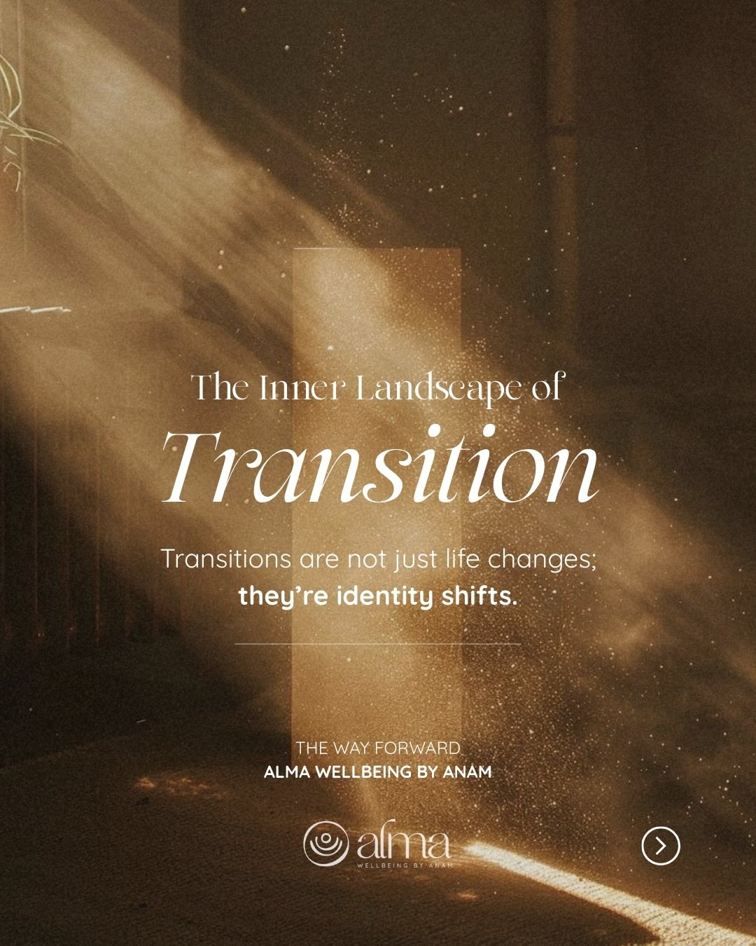 🌿 Even positive transitions can feel uncomfortable. When life changes, your mind, emotions, and nervous system are all adjusting at the same time. What looks like confusion on the outside is often a process of realignment happening within.
A holistic mindset approach allows space for this transition. It acknowledges the beliefs you are releasing, the stories you are rewriting, and the version of yourself that is slowly emerging. Growth is not always about pushing forward. Sometimes it is about integrating what you are learning and allowing change to settle gently.
When alignment begins internally, navigating the external world becomes easier 💫. Transitions are not something to rush through, but something to move through with awareness and self-compassion.
🤍 A gentle tip: during periods of transition, keep one small routine consistent each day. Familiar structure helps the nervous system feel safe while everything else shifts.
The Way Forward.
Alma Wellbeing by Anam
#coach #wellness #lifetransitions #mentalhealth #almabyanam