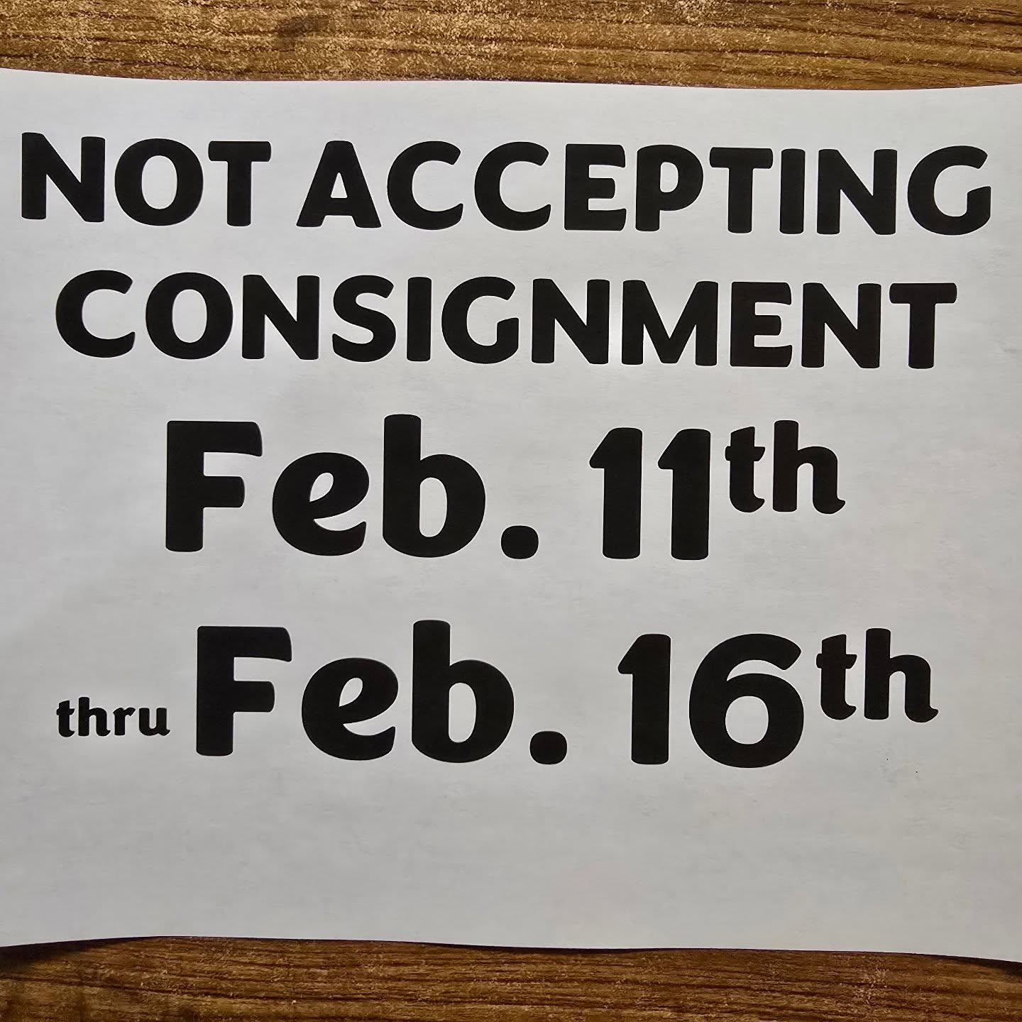 It was another classic consignment day today. Our next consignment day will now be Tuesday, February 17th. With the warm weather so far this winter a variety of things are moving and spring/summer items may be a good idea in the near future. Cheers Laramigos