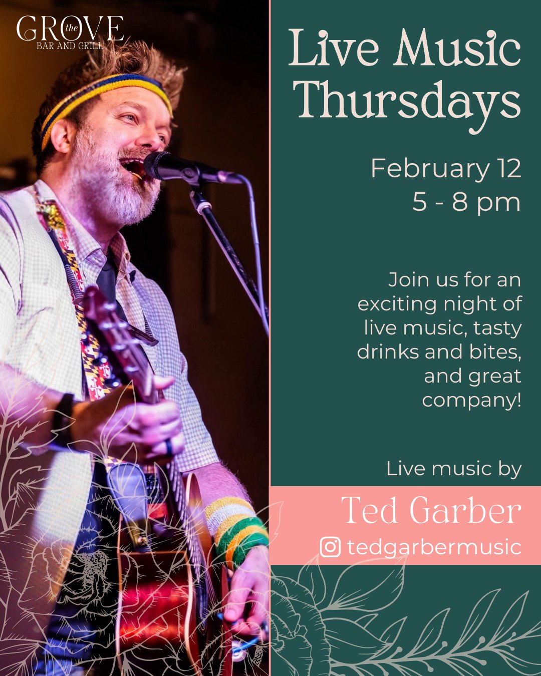 @tedgarbermusic is joining us tomorrow night for Live Music Thursday + extended happy hour specials ๐ฅ
#livemusic #cocktails #potomacmd #cabinjohnvillage #montgomerycountymd #visitmoco @cabinjohnvillage